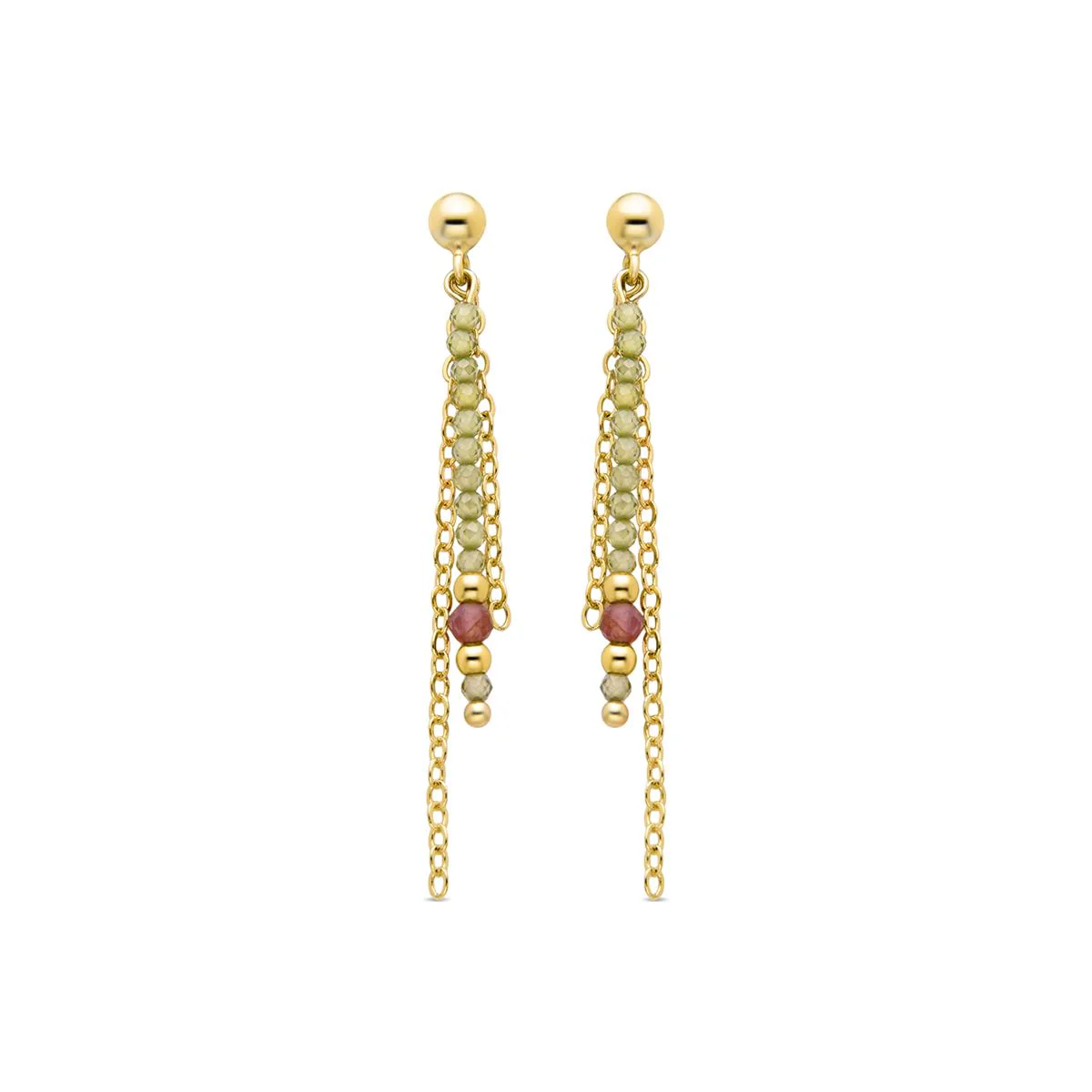 Pendientes Rilxi Plata de Ley 925 - Rilxi VERDE