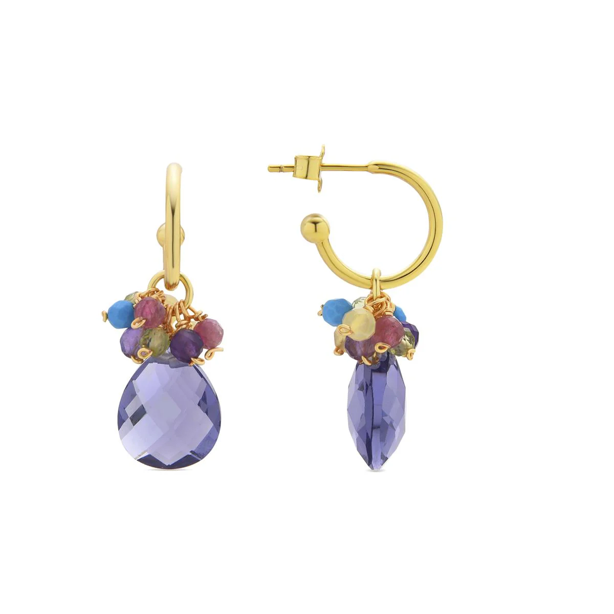 Pendientes Rioka Plata de Ley 925 - Rioka MORADO