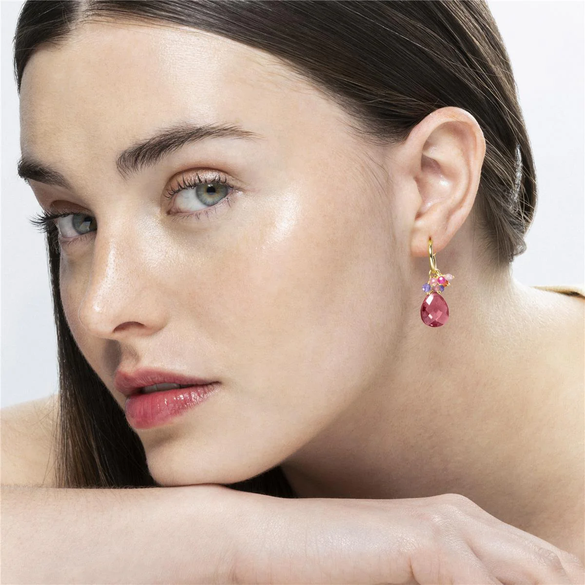 Pendientes Rioka Plata de Ley 925 - Rioka ROSA - Image 3