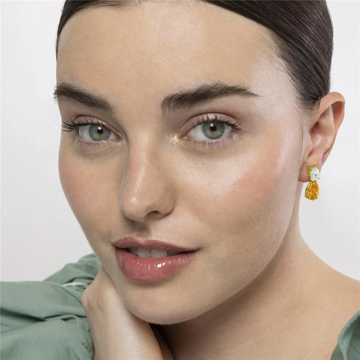 Pendientes Risius Plata de Ley 925 - Risius AMARILLO - Image 2