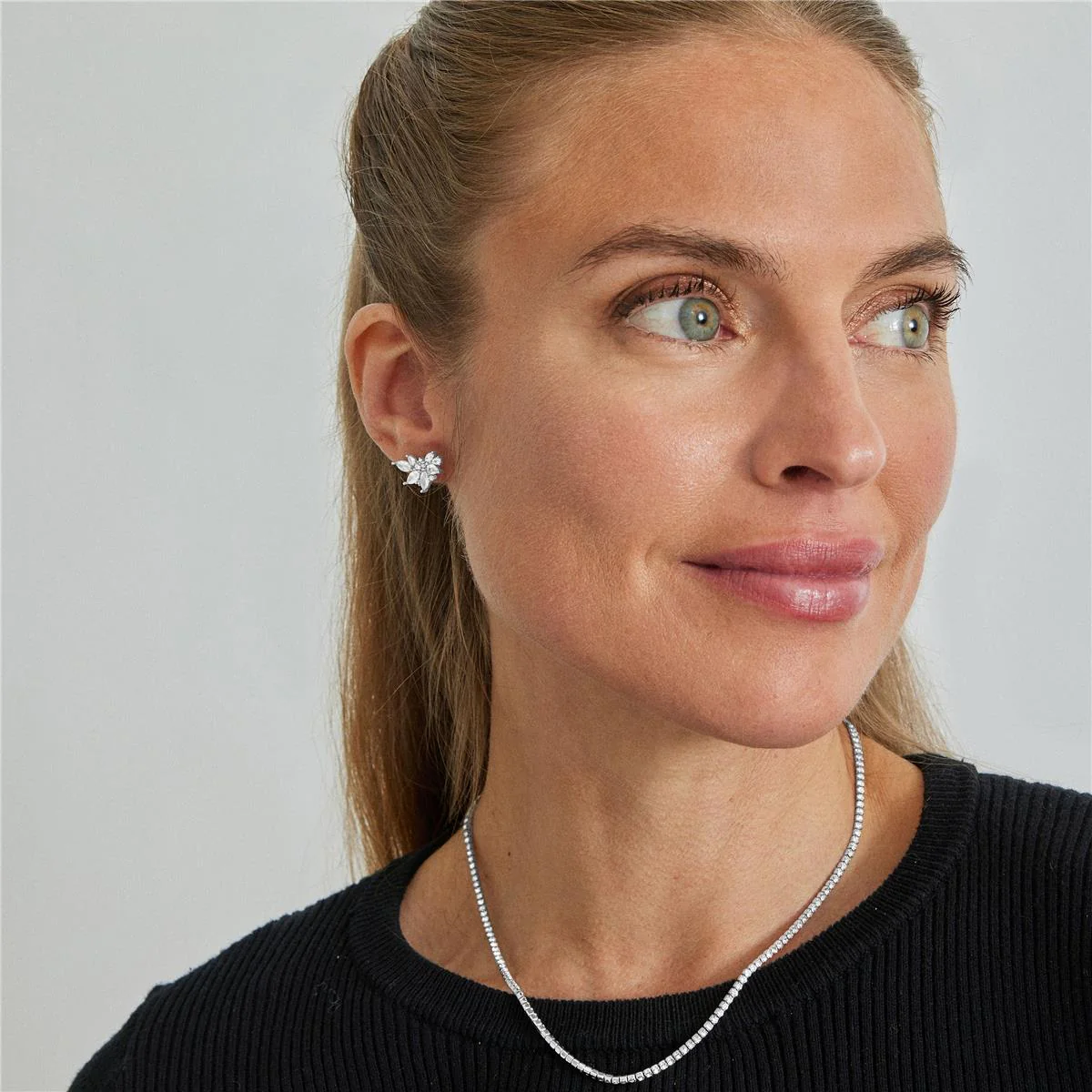 Pendientes Rive Plata De Ley 925 - Rive BLANCO - Image 2