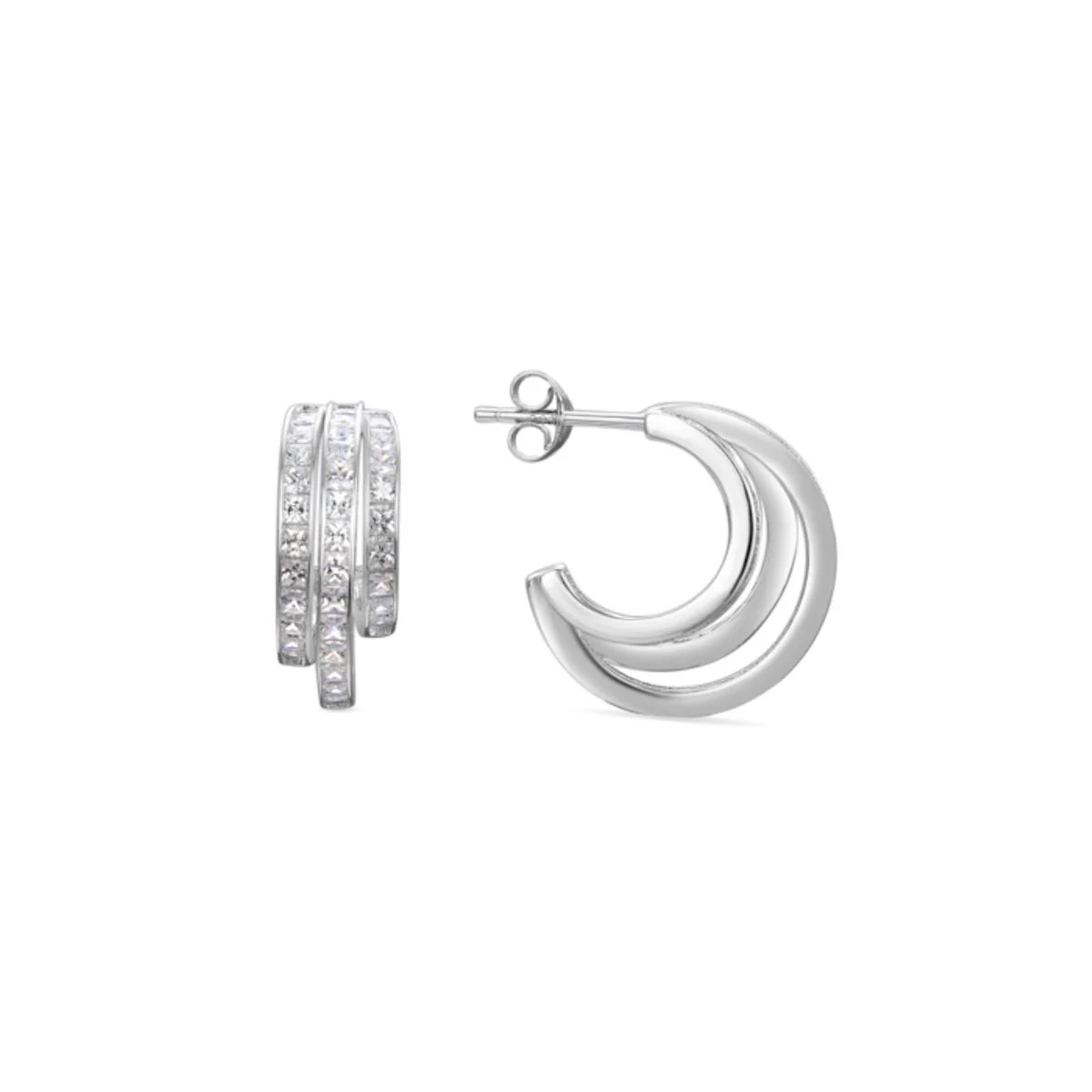Pendientes Rosha Plata De Ley 925 - Rosha BLANCO