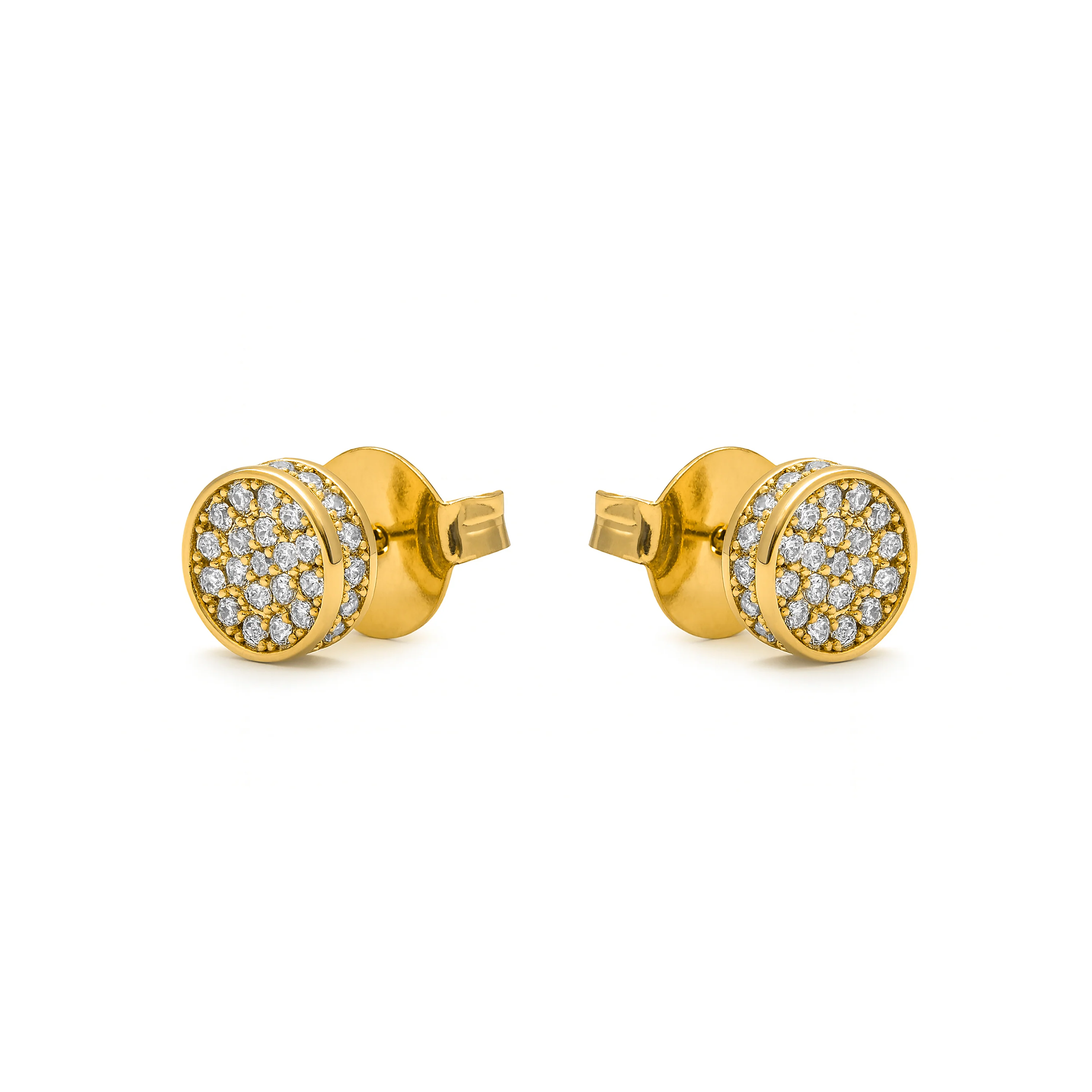 Pendientes acabado en oro amarillo 18k - Rounvi - Image 2