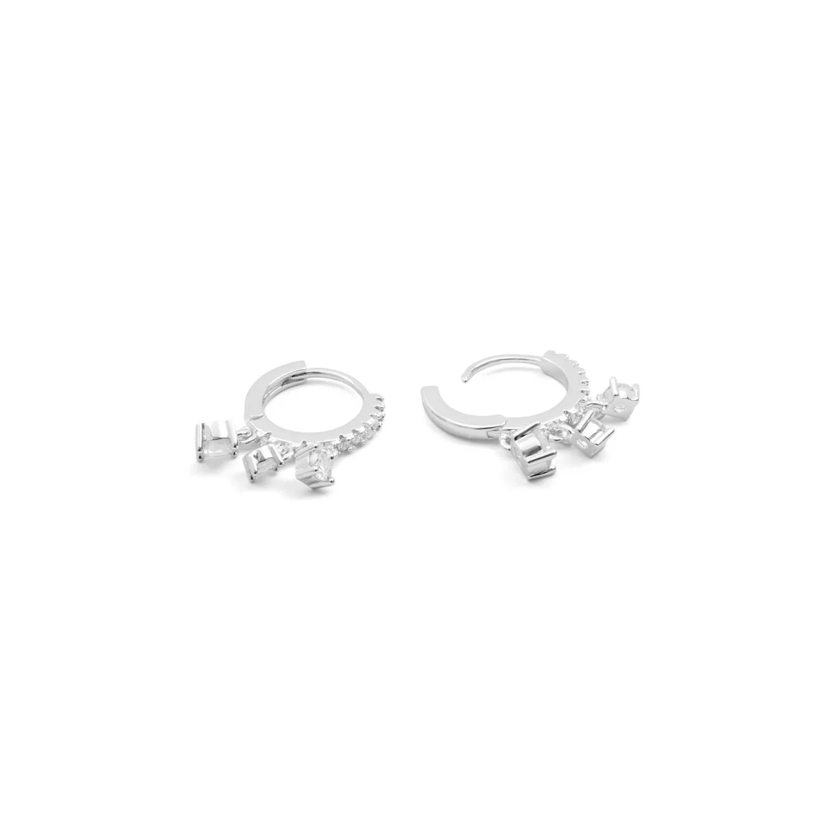 Pendientes de Circonita Brillante Acabado En Plata - Russa - Image 5