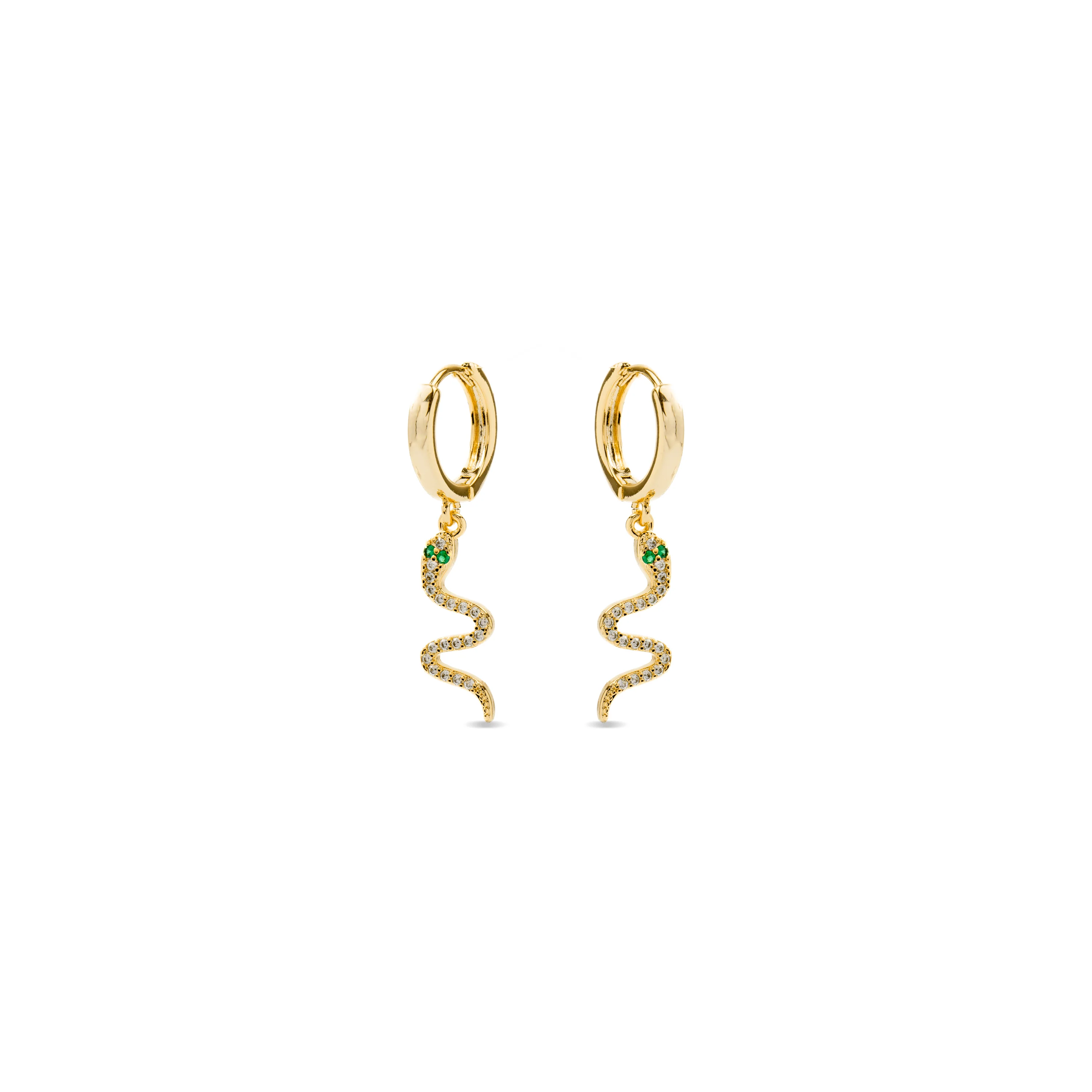 Pendientes de Circonita Brillante acabados en oro amarillo 18K - Rysil - Image 3