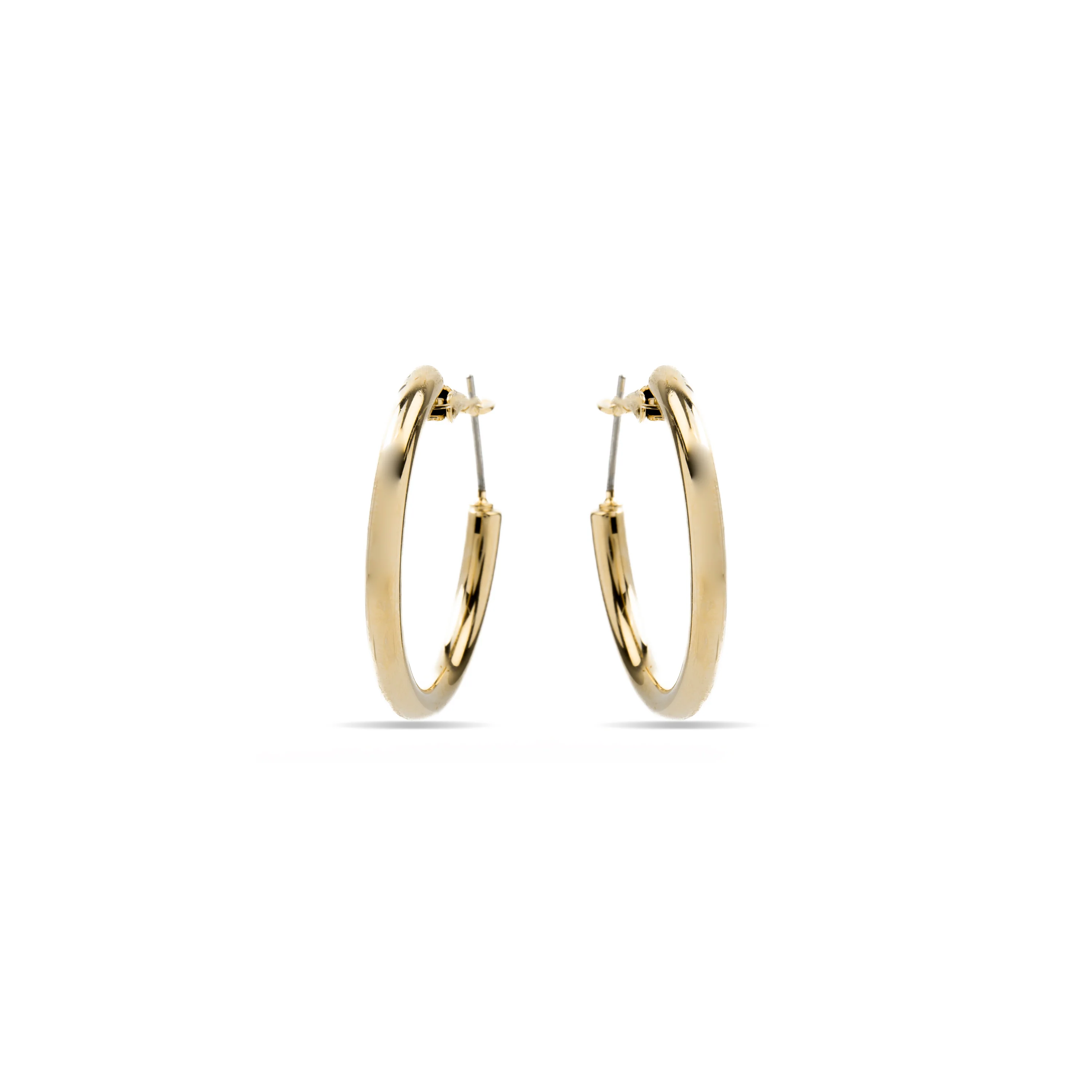 Pendientes de 30mm de diámetro acabado Oro Amarillo de 18k - Sadro - Image 3