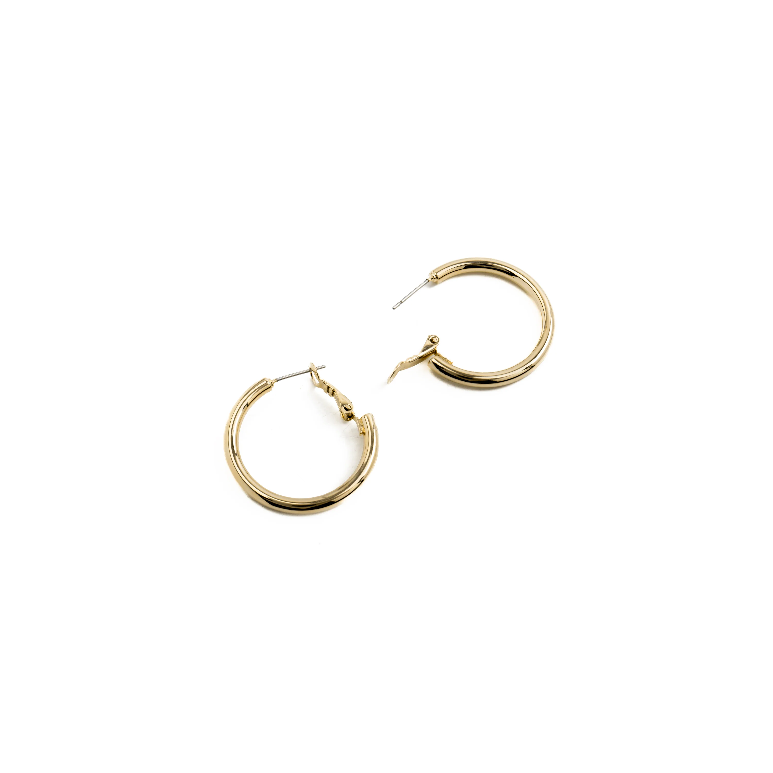 Pendientes de 30mm de diámetro acabado Oro Amarillo de 18k - Sadro - Image 5