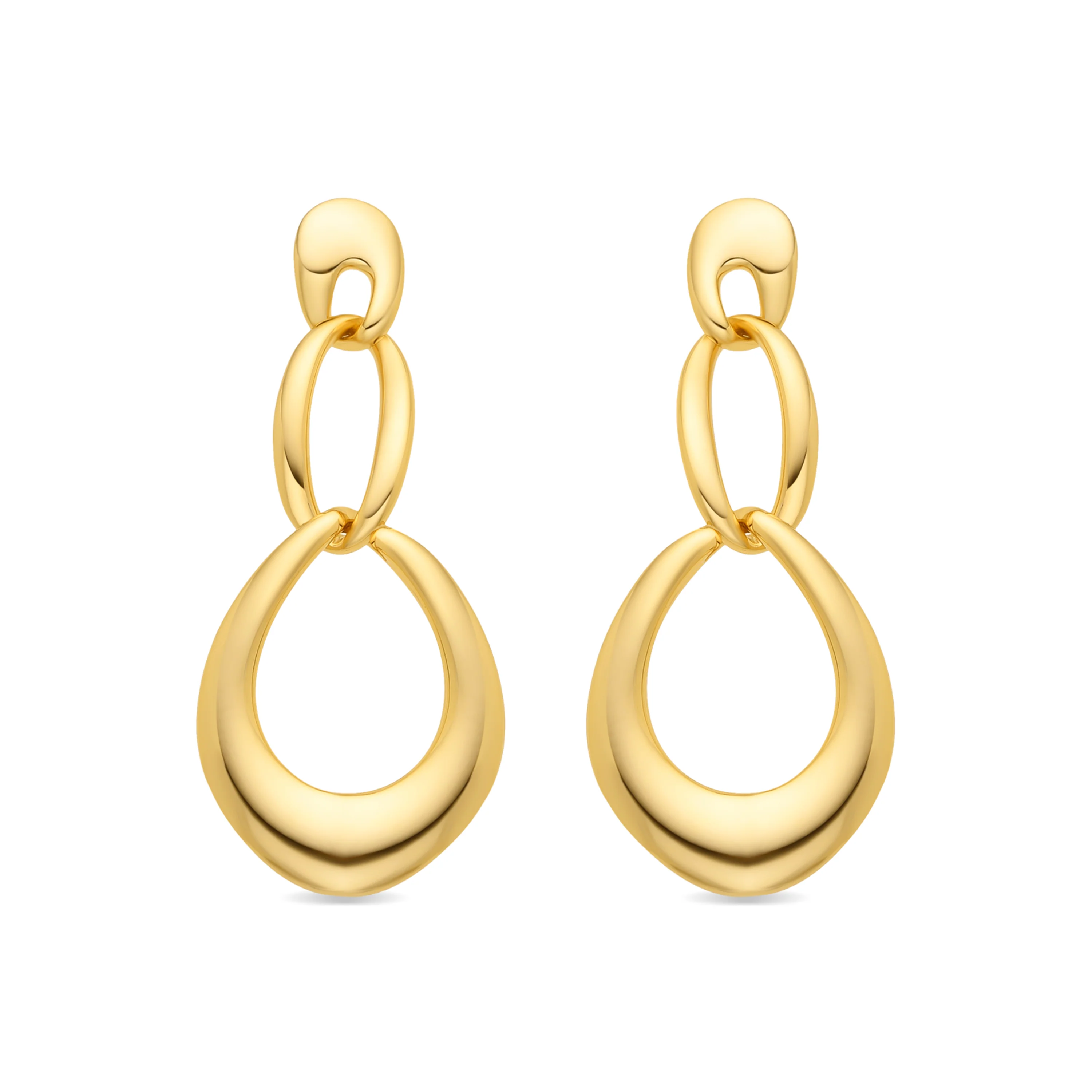Pendientes acabado oro 18k - Saimil