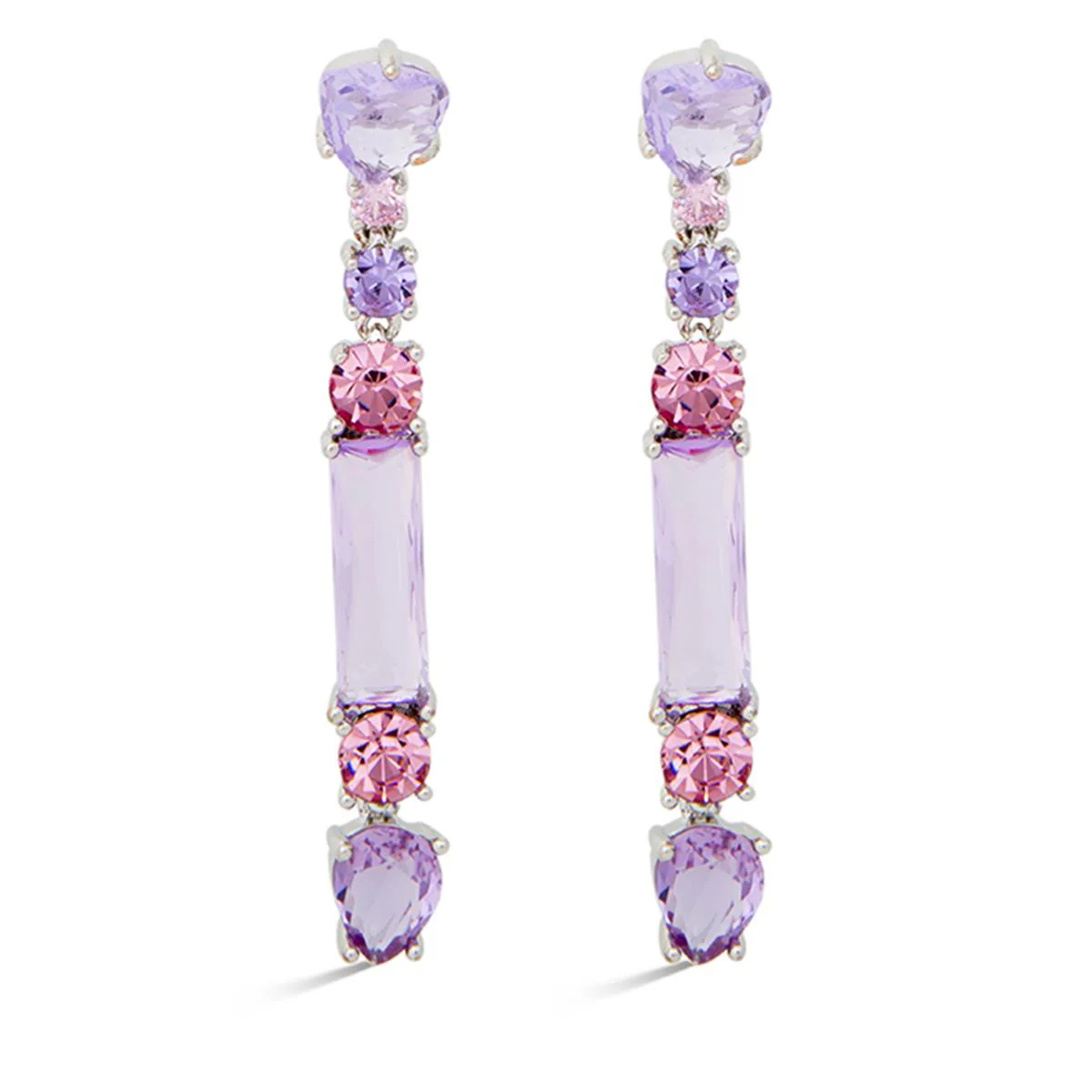 Pendientes Samshad acabado en Rodio - Samshad MULTICOLOR