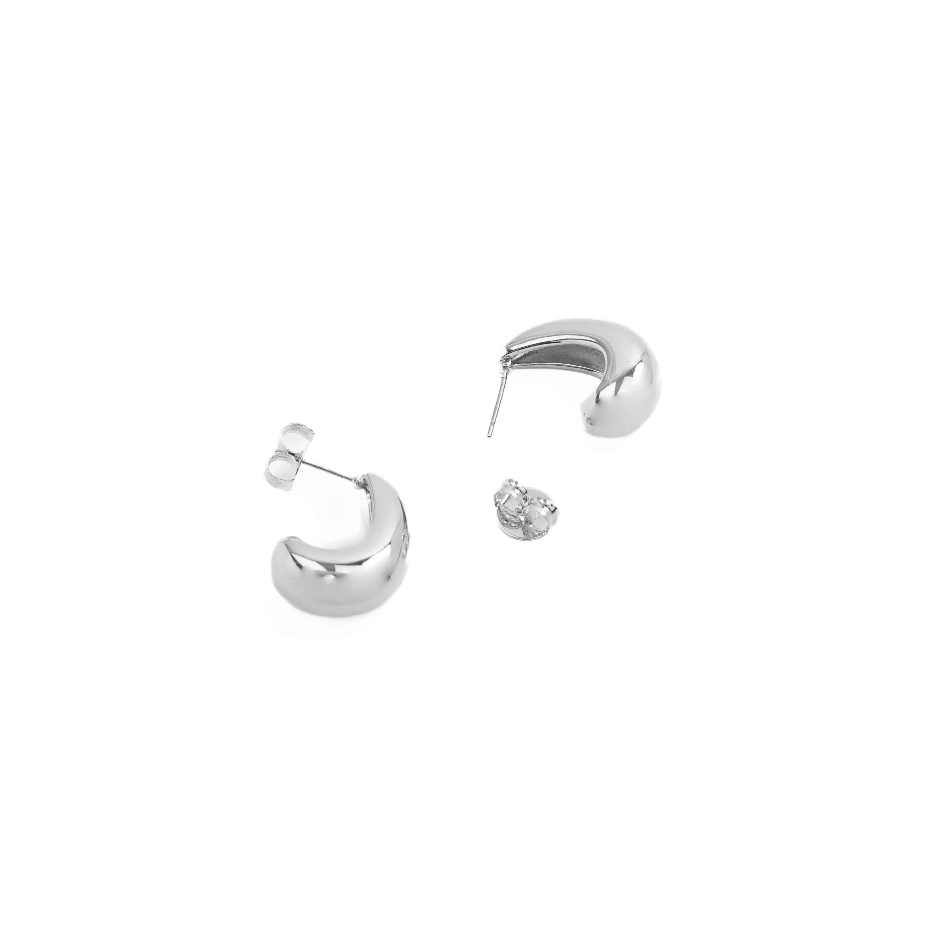 Pendientes de 22mm de diámetro acabado en rodio- Sanky - Image 5