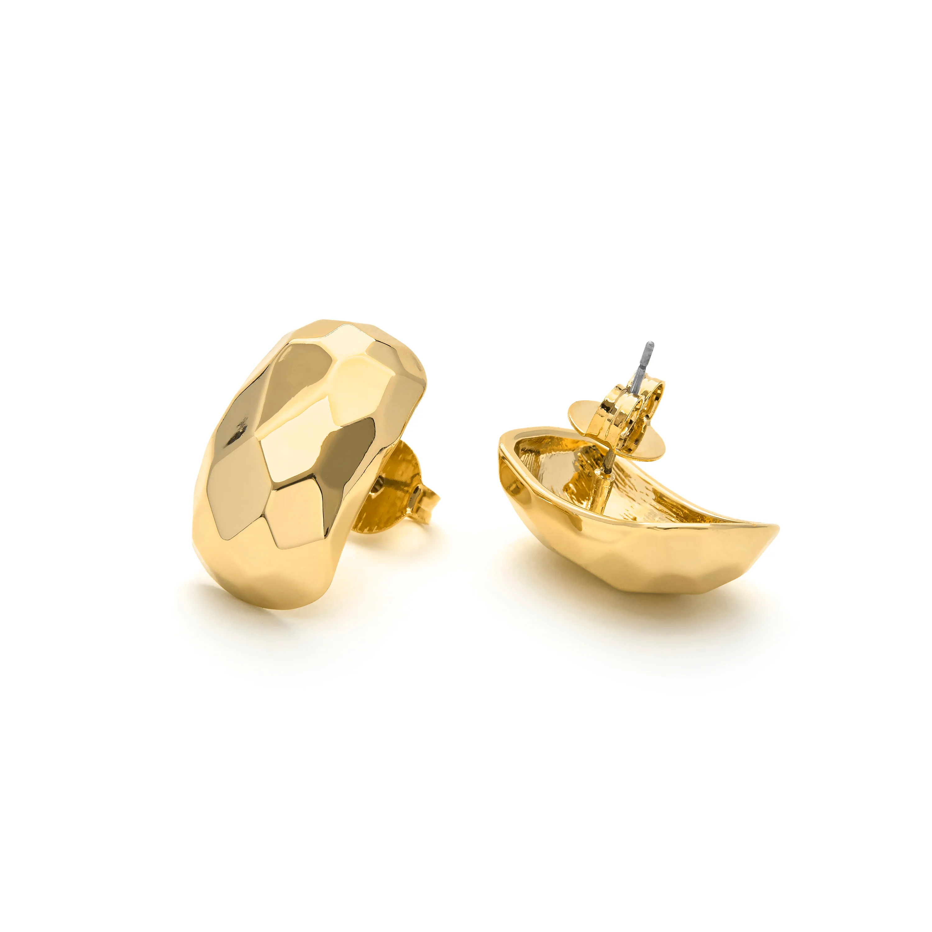 Pendientes acabado en oro amarillo 18k - Sarie - Image 5