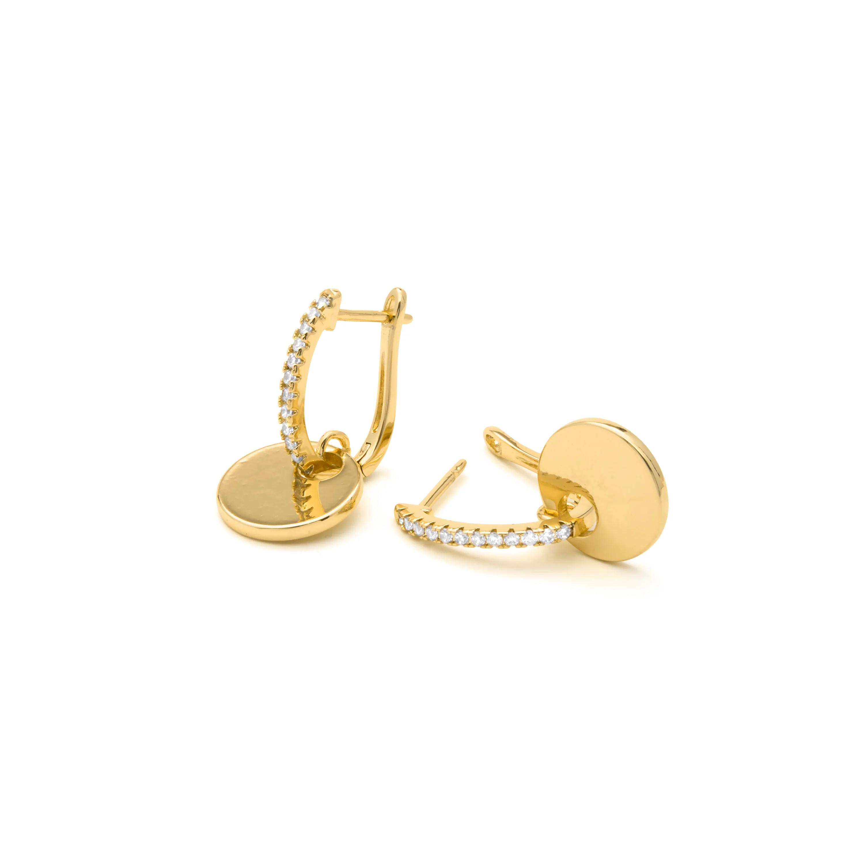 Pendientes acabado en oro amarillo 18k - Sarif - Image 5