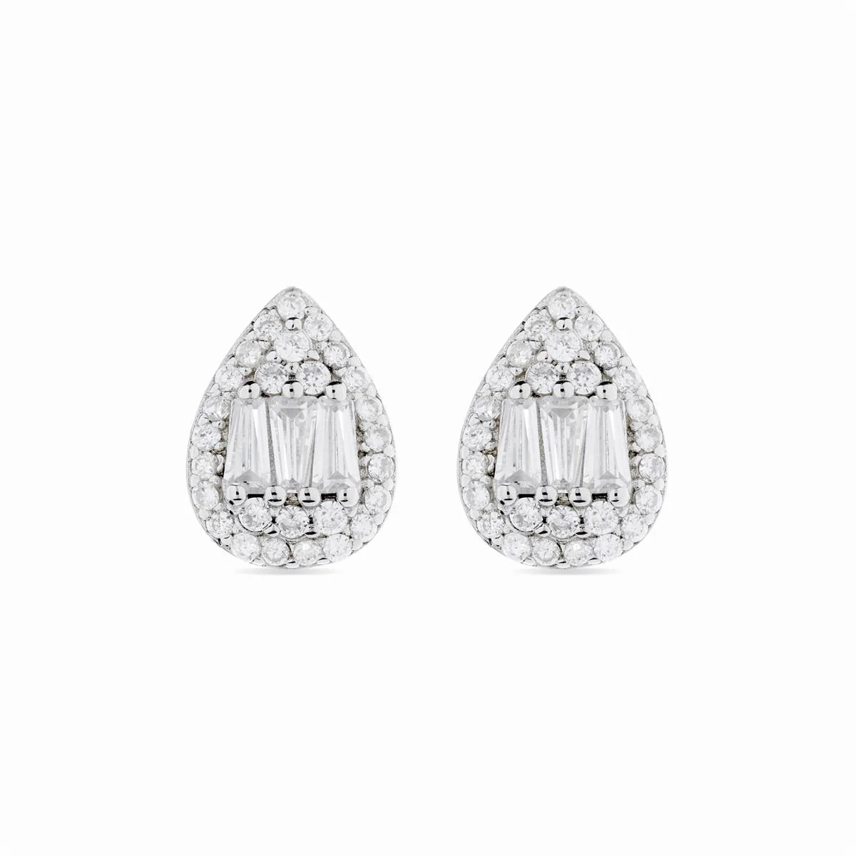 Pendientes Sathya Plata De Ley 925 - Sathya BLANCO