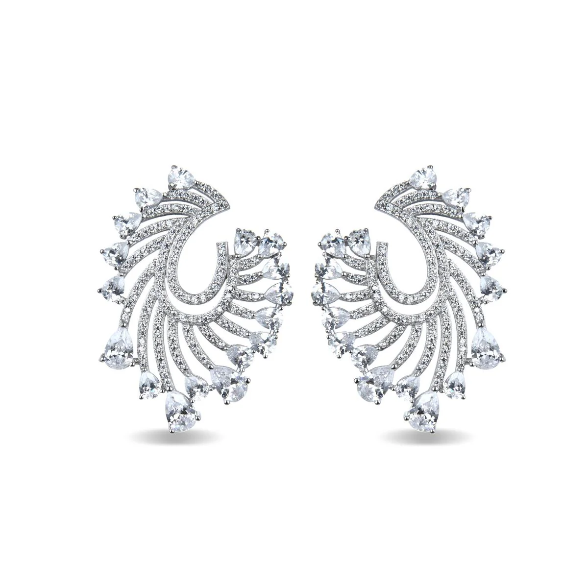 Pendientes Saxsia Plata De Ley 925 - Saxsia BLANCO