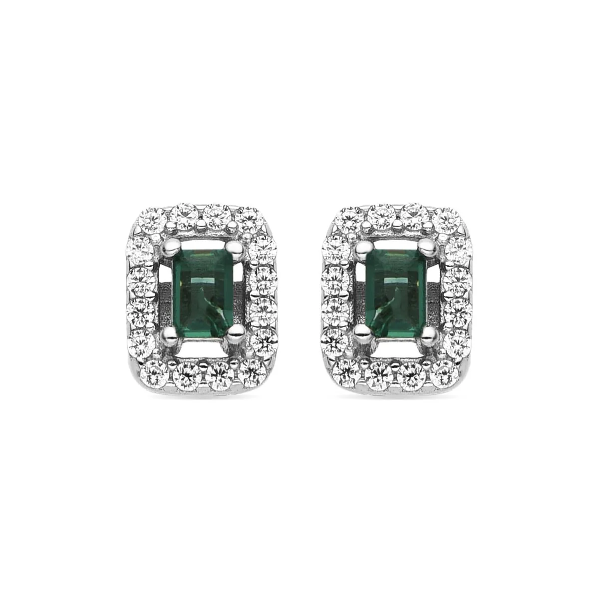 Pendientes Sesh Plata de Ley 925 - Sesh VERDE