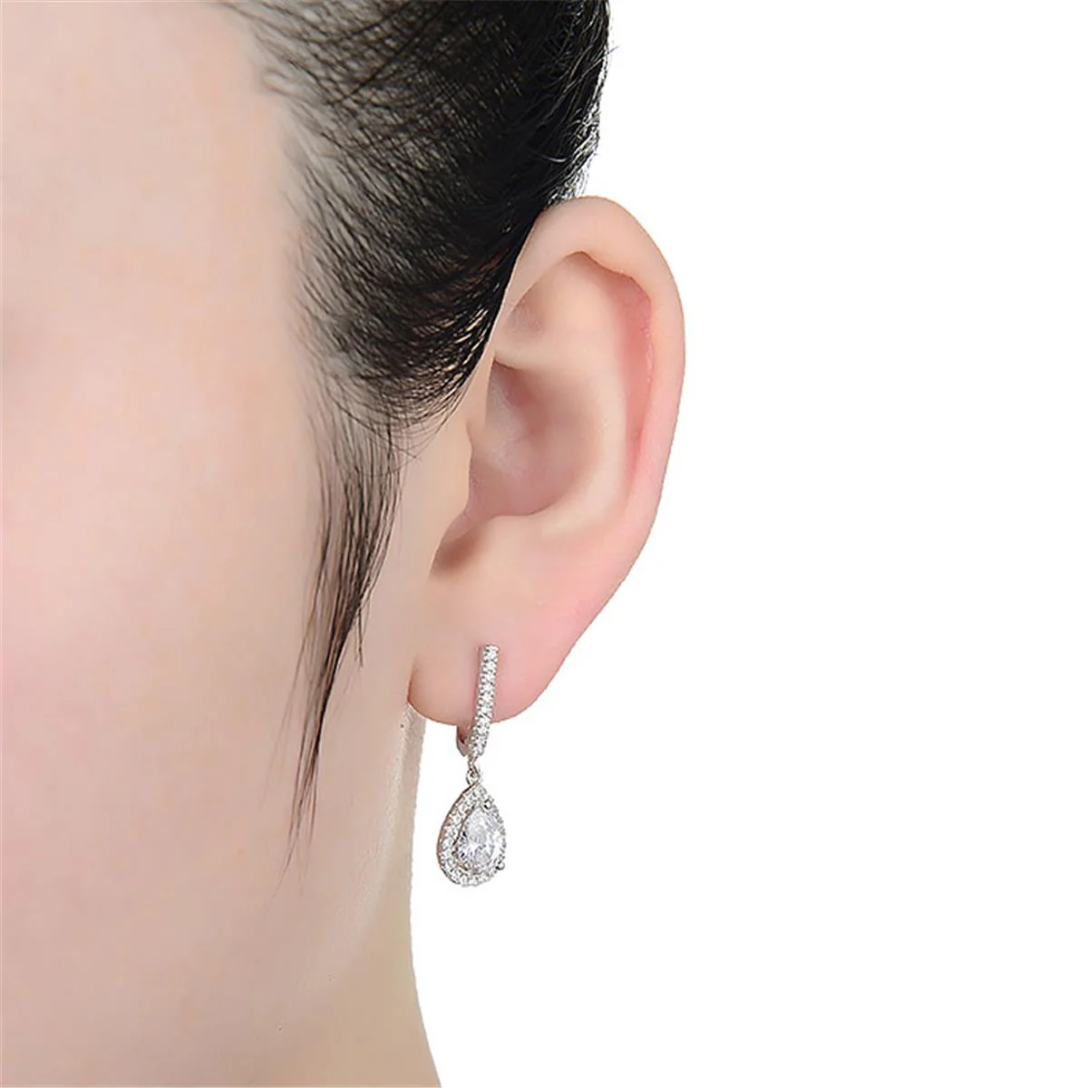 Pendientes Setere Plata De Ley 925 - Setere BLANCO - Image 2