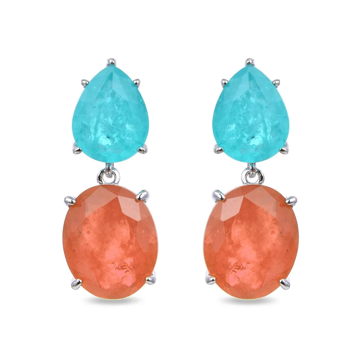 Pendientes Seweh Plata De Ley 925 - Seweh NARANJA