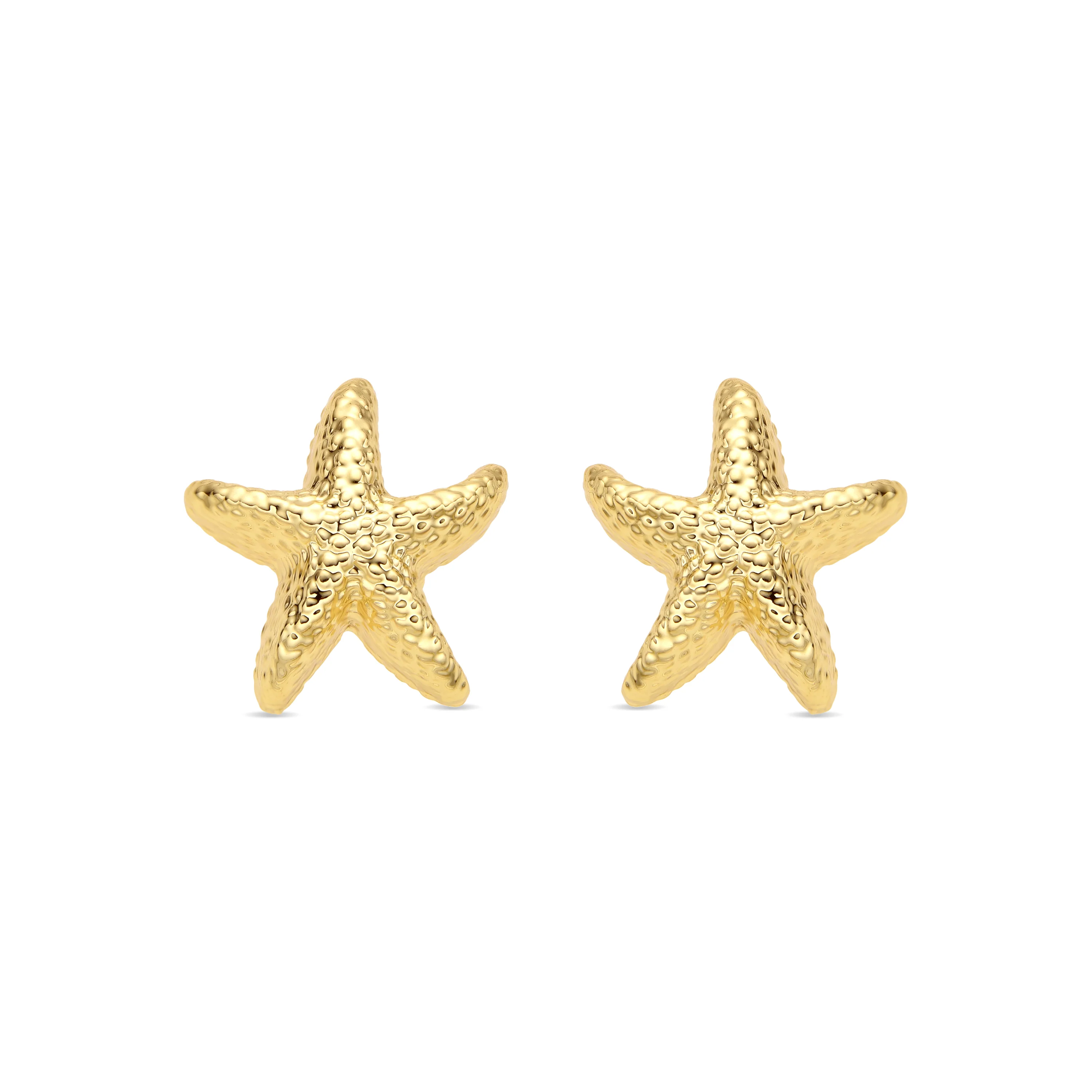 Pendientes acabado oro amarillo de 18k y Circonita Brillante - Bellah