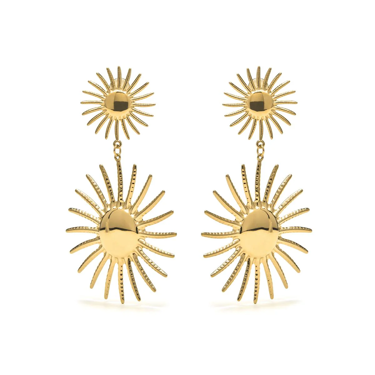 Pendientes Shadia acabado oro 18k - Shadia AMARILLO - Image 2