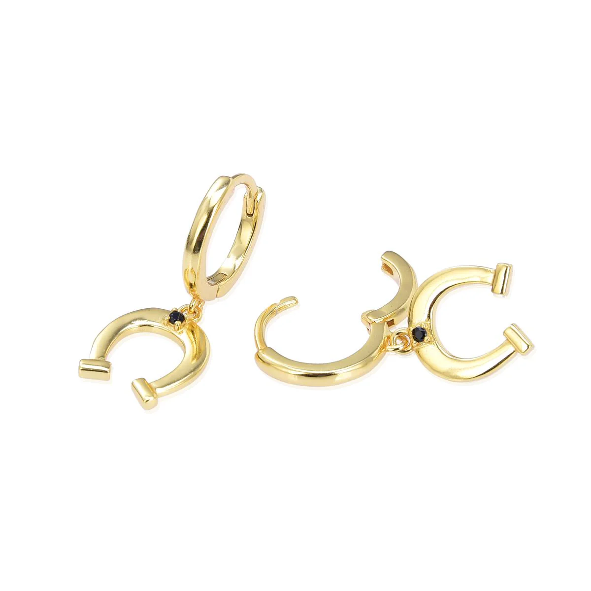 Pendientes Shane Plata De Ley 925 - Shane NEGRO - Image 3