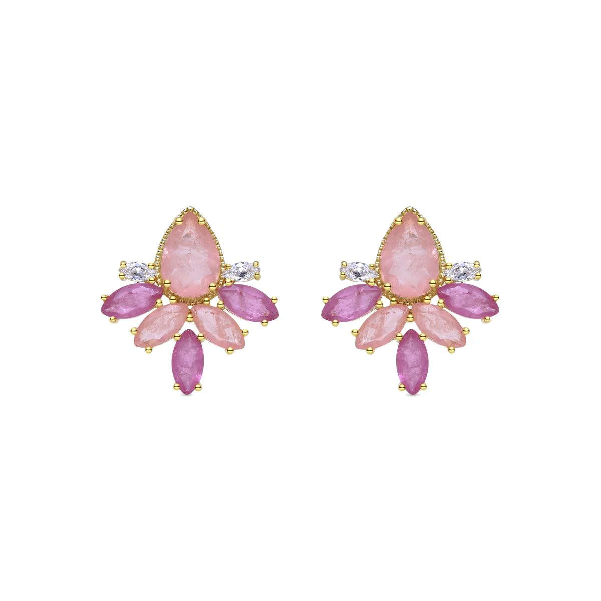 Pendientes Shanvi Plata de Ley 925 - Shanvi MULTICOLOR