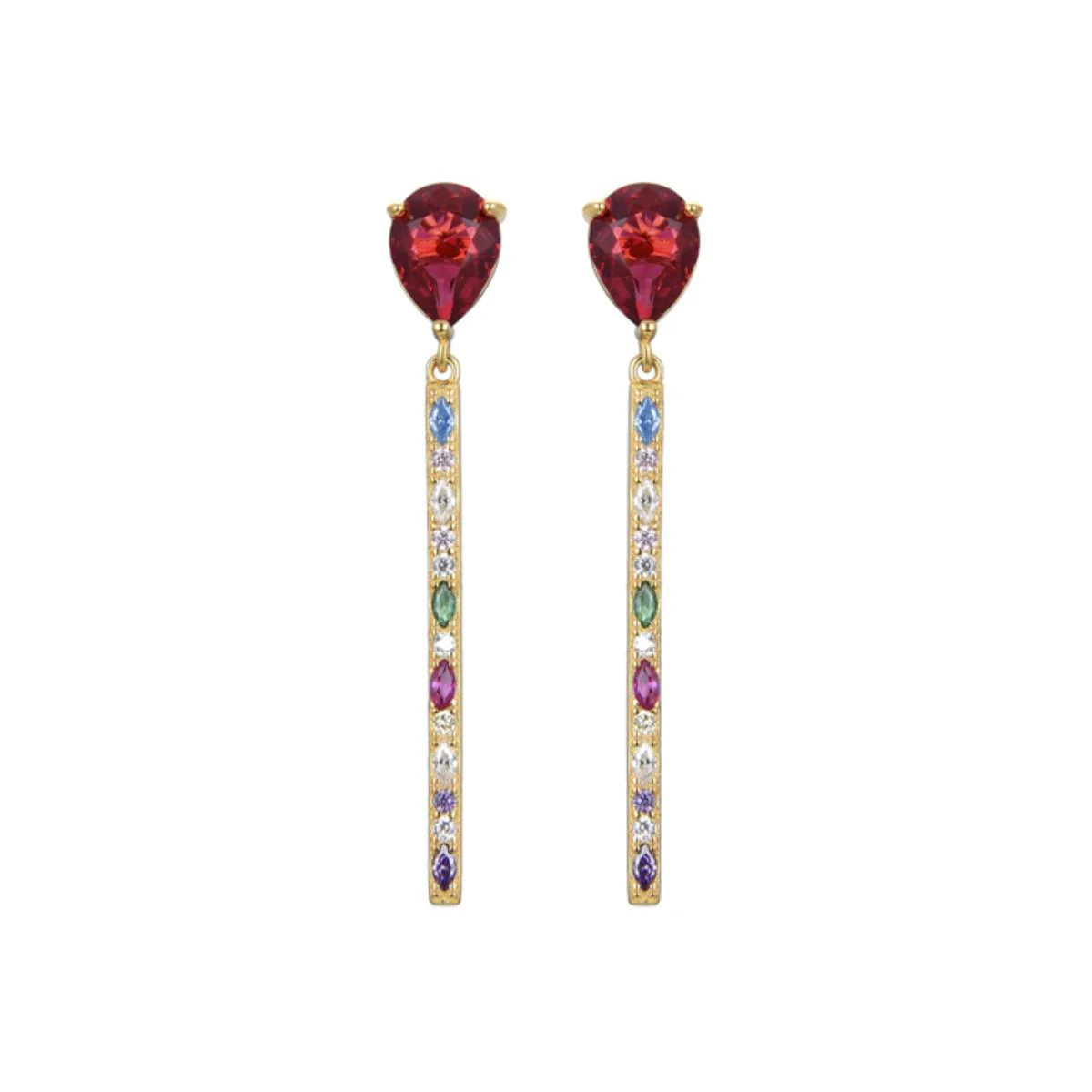 Pendientes Shata Plata De Ley 925 - Shata MULTICOLOR