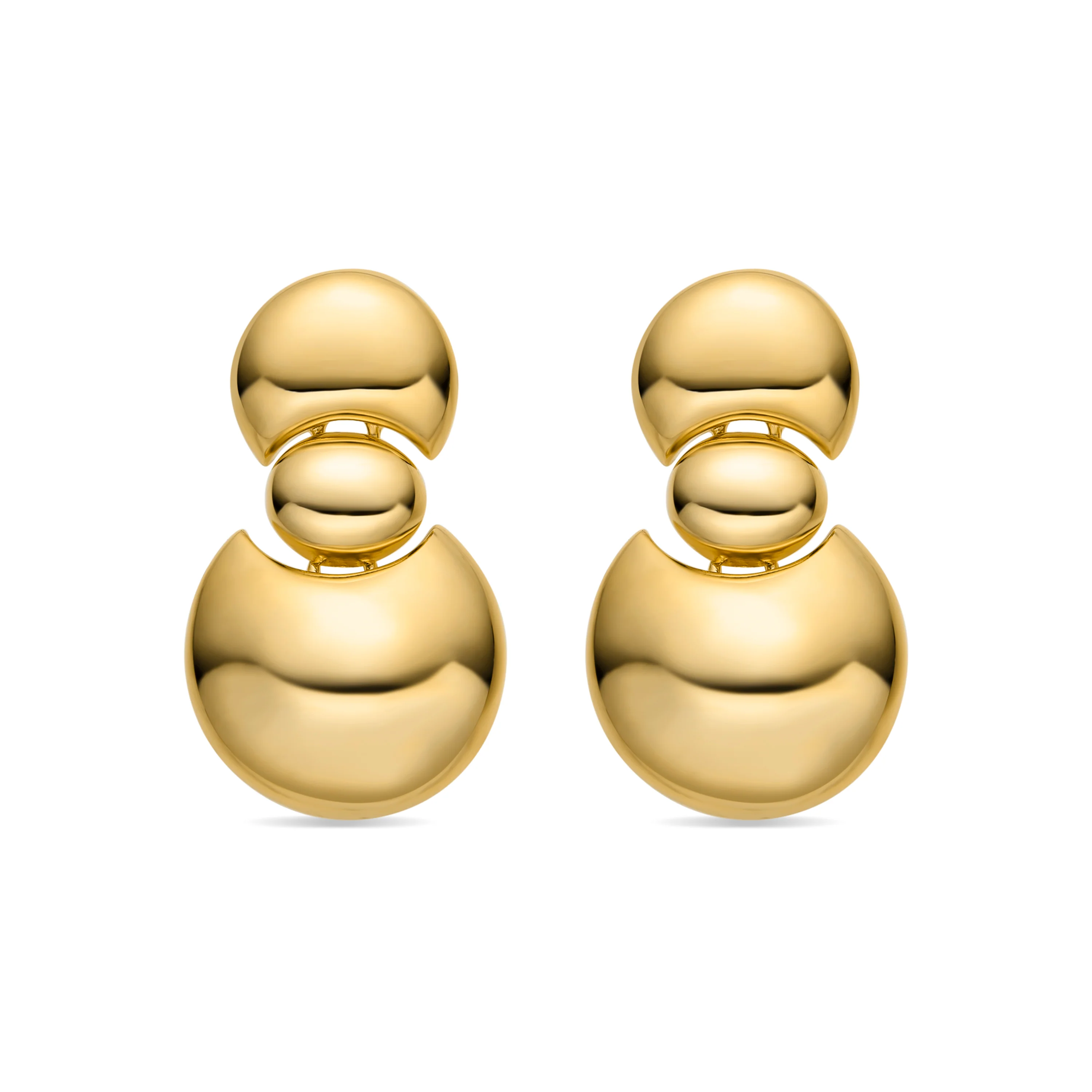 Pendientes acabado oro 18k - Shax
