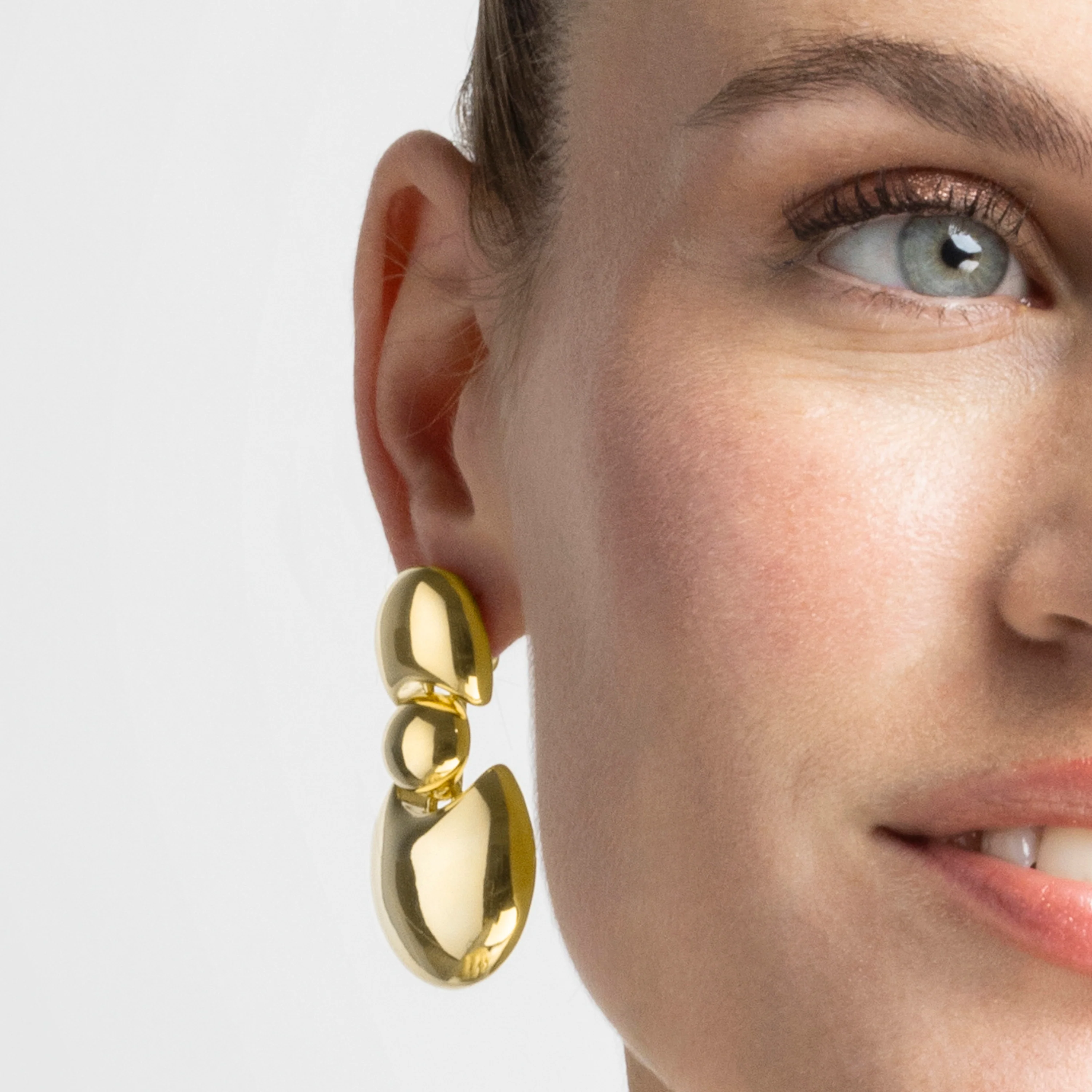 Pendientes acabado oro 18k - Shax - Image 3