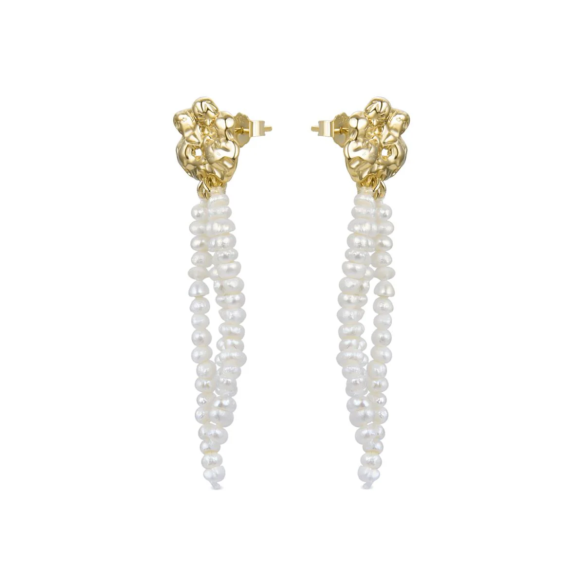 Pendientes Shaziz Plata De Ley 925 - Shaziz AMARILLO - Image 2