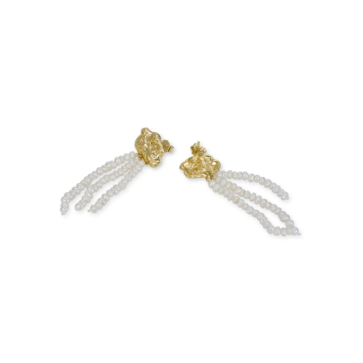 Pendientes Shaziz Plata De Ley 925 - Shaziz AMARILLO - Image 3