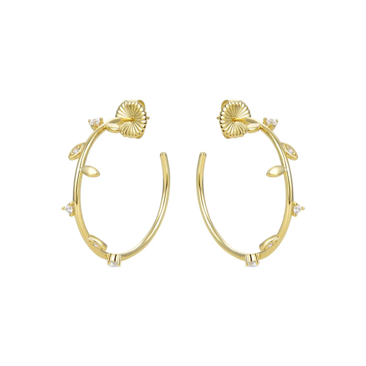 Pendientes Sheki Plata De Ley 925 - Sheki BLANCO - Image 2