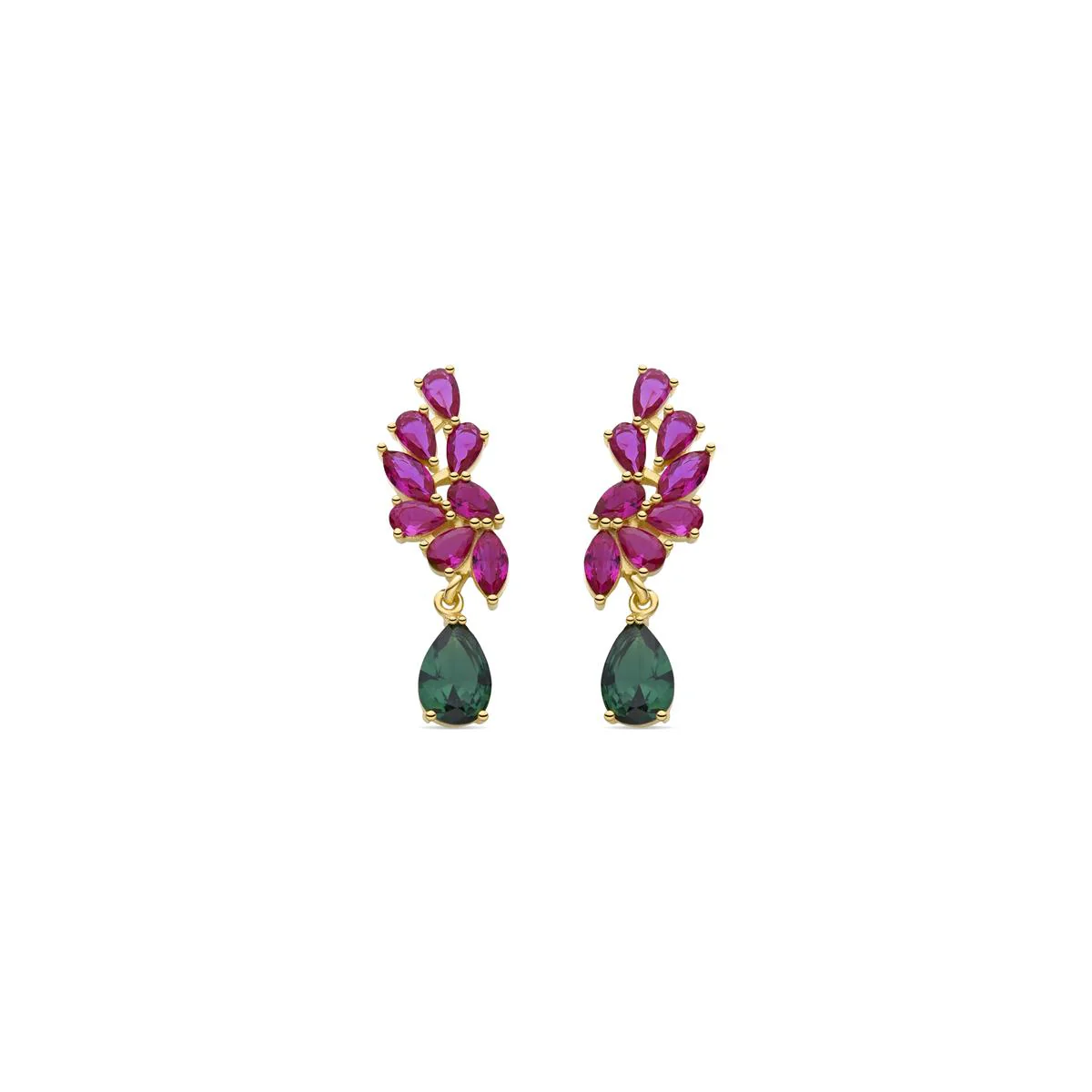 Pendientes Shila Plata de Ley 925 - Shila MULTICOLOR