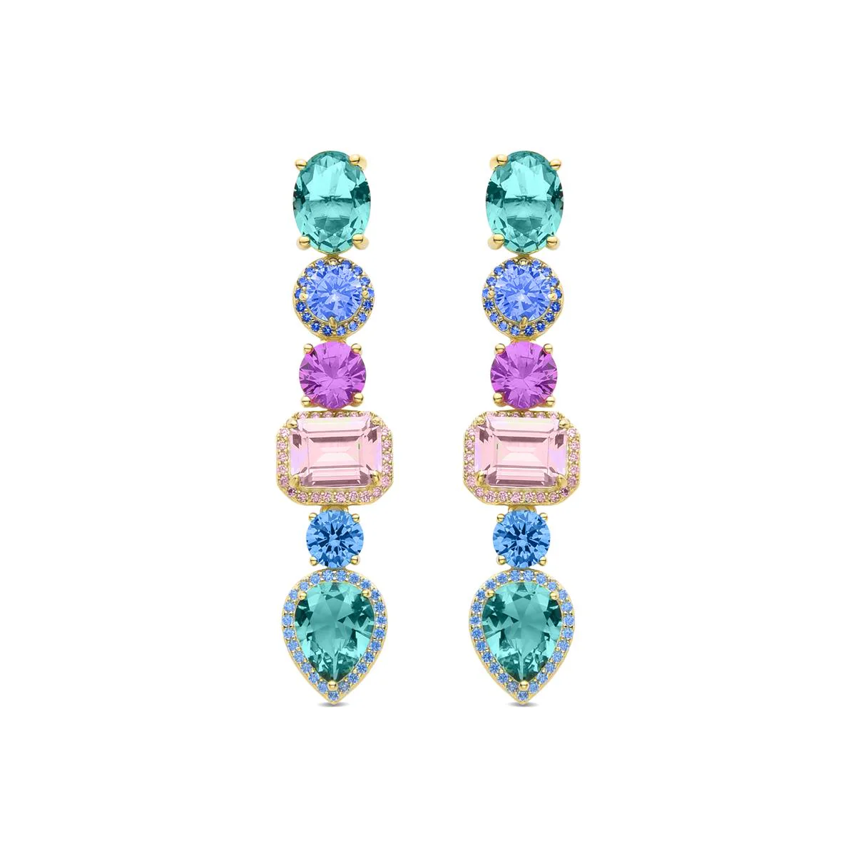 Pendientes Shisat Plata de Ley 925 - Shisat MULTICOLOR