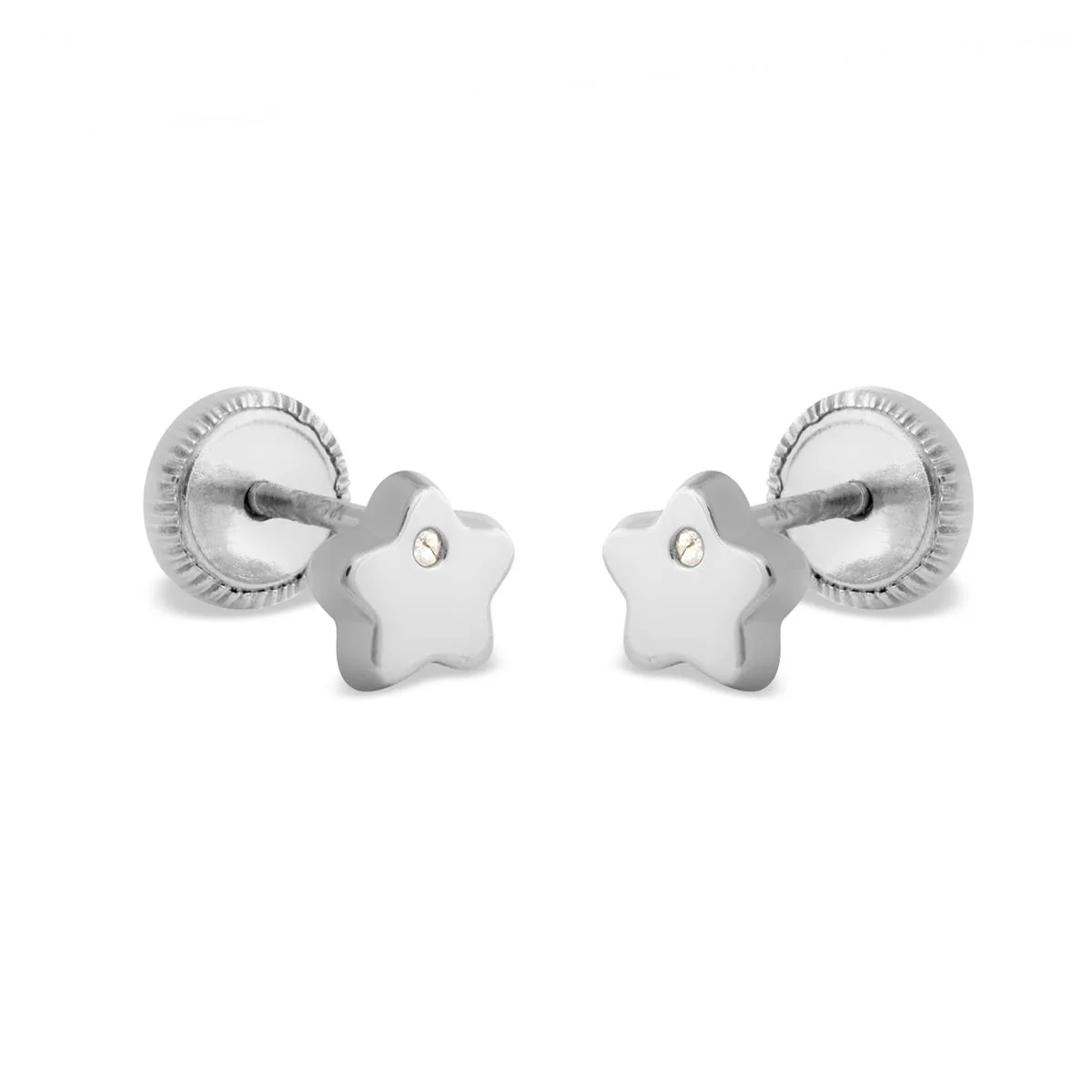 Pendientes Luxenter Oro De Ley De 18 Quilates - Shishua BLANCO - Image 2