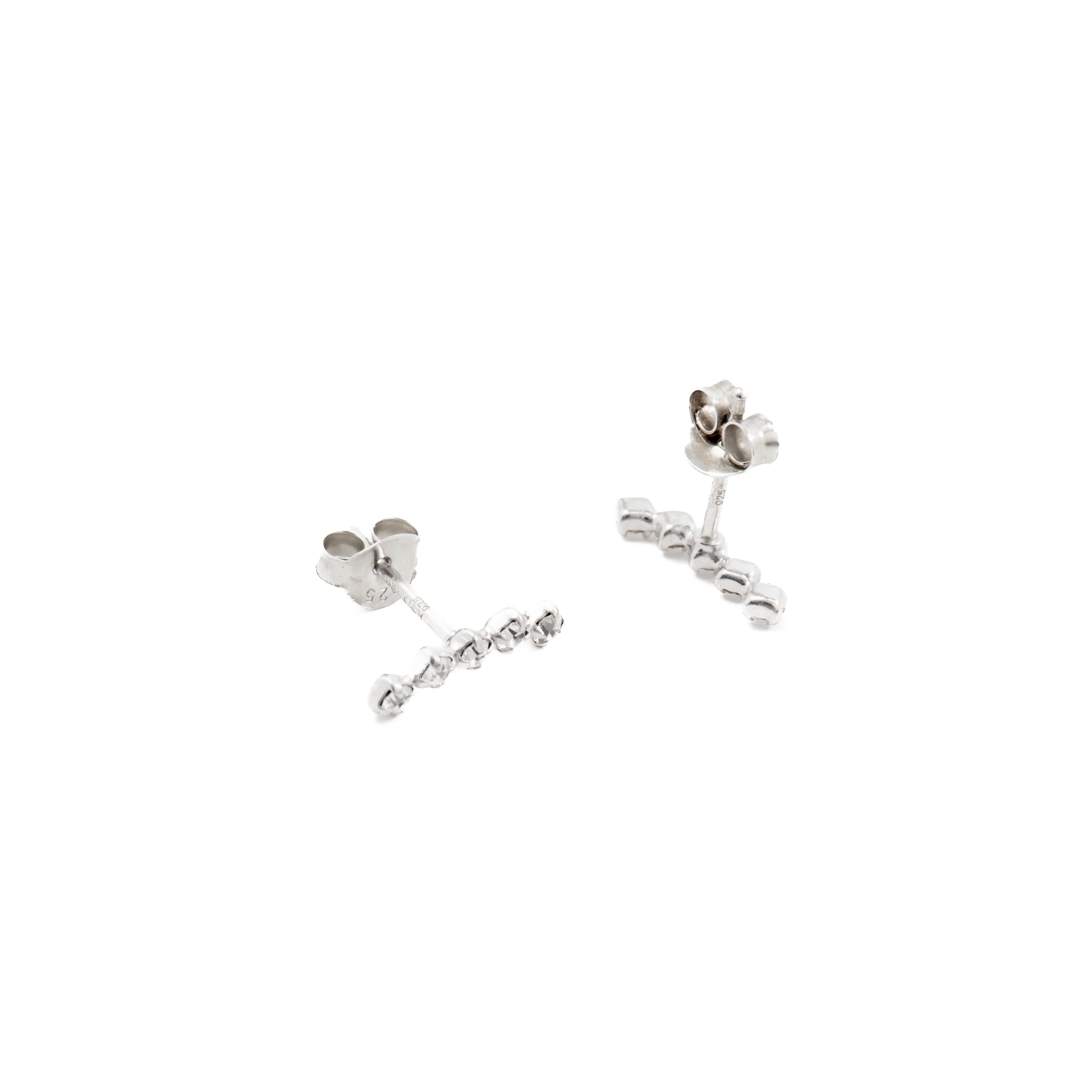 Pendientes de Plata de Ley 925 con Circonita Brillante acabados en rodio - Sias - Image 4