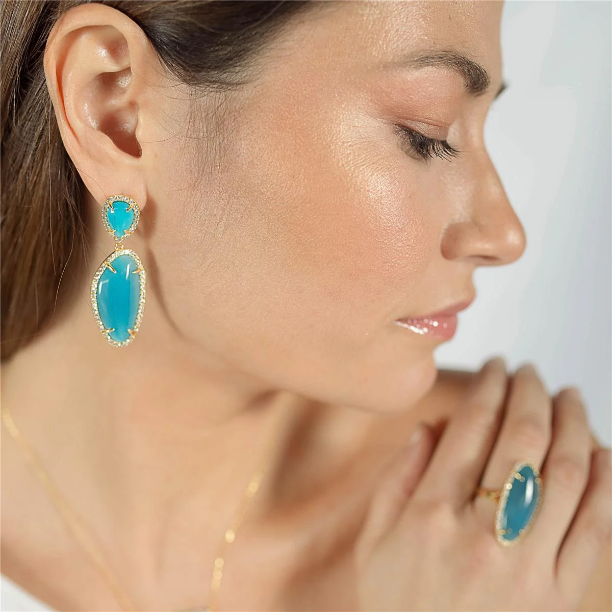 Pendientes Sibbar Plata De Ley 925 - Sibbar AZUL - Image 4