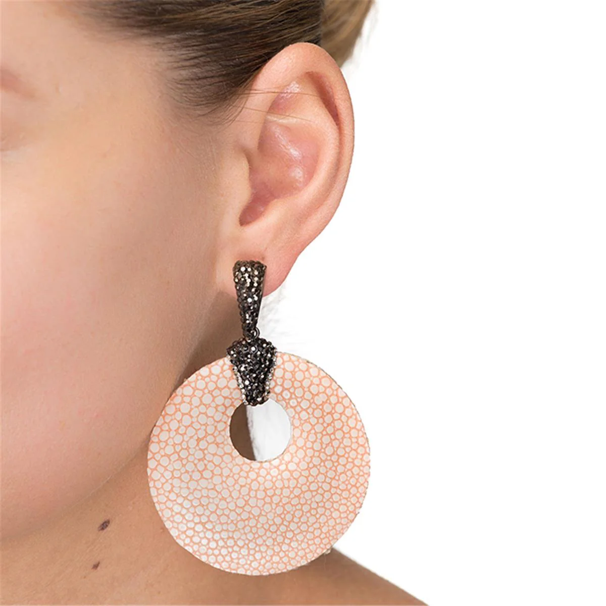 Pendientes Sica acabado en Rutenio Negro - Sica ROSA - Image 2