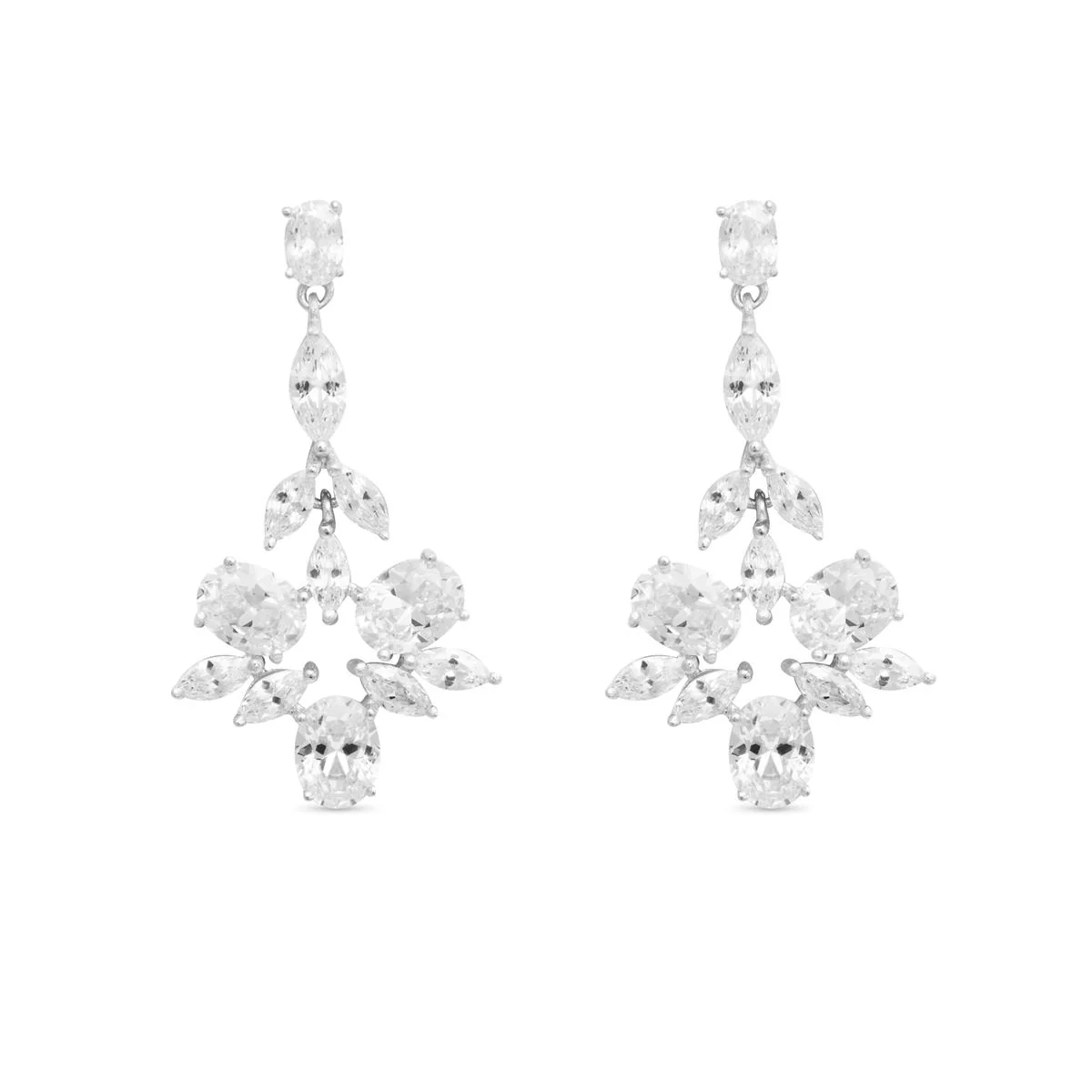Pendientes Silas Plata De Ley 925 - Silas BLANCO