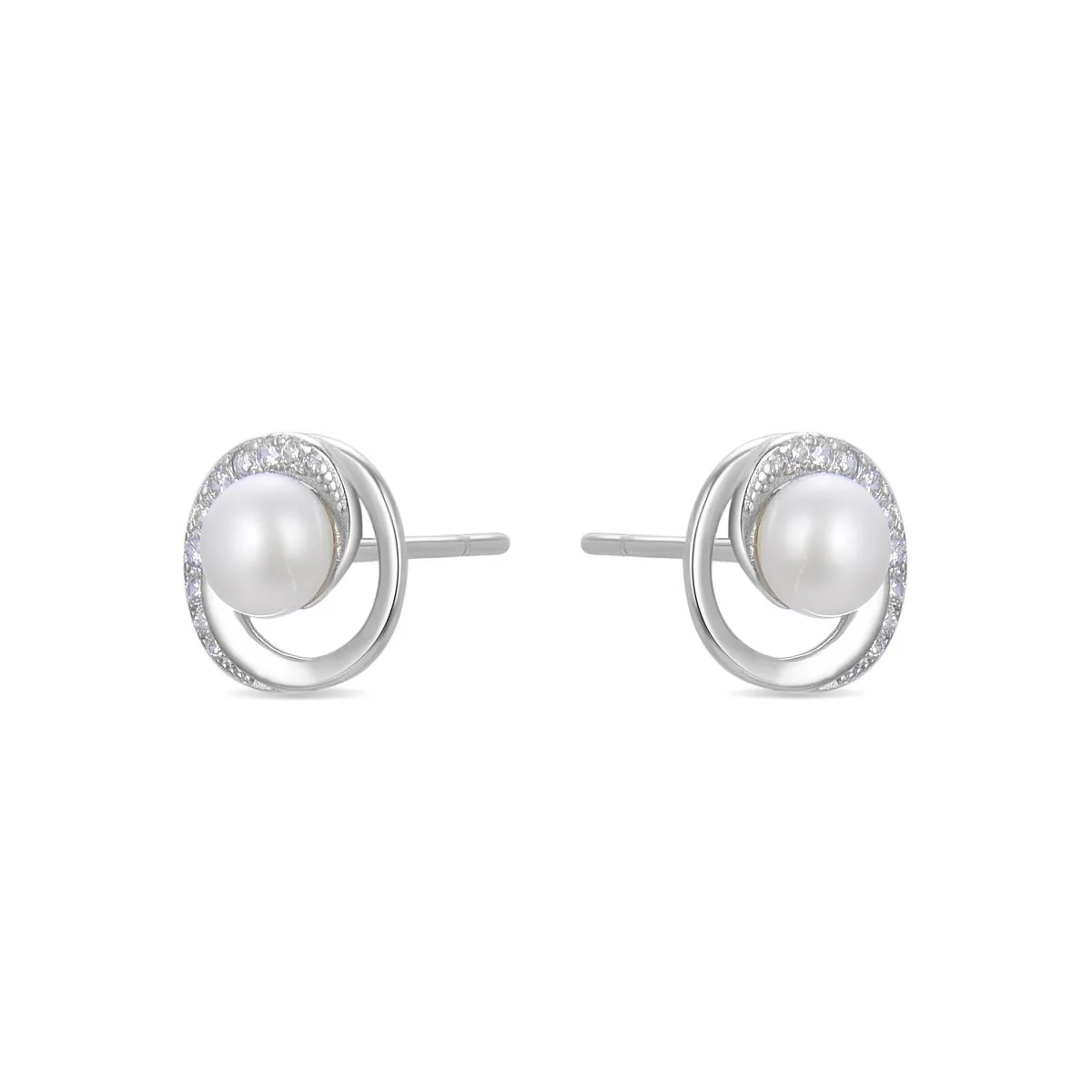 Pendientes Silha Plata De Ley 925 - Silha BLANCO - Image 2