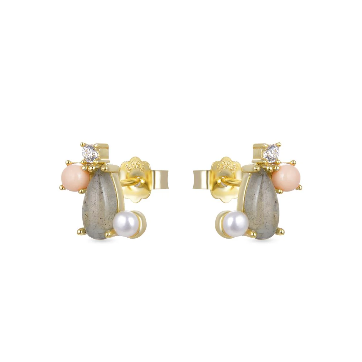 Pendientes Simly Plata De Ley 925 - Simly MULTICOLOR - Image 2