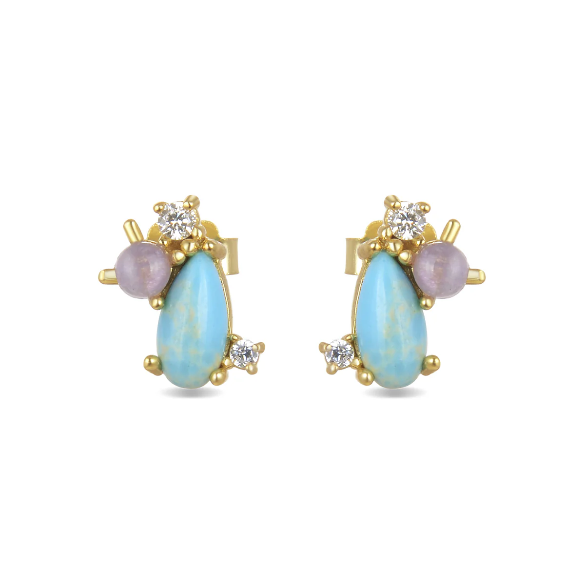 Pendientes Simly Plata De Ley 925 - Simly AZUL