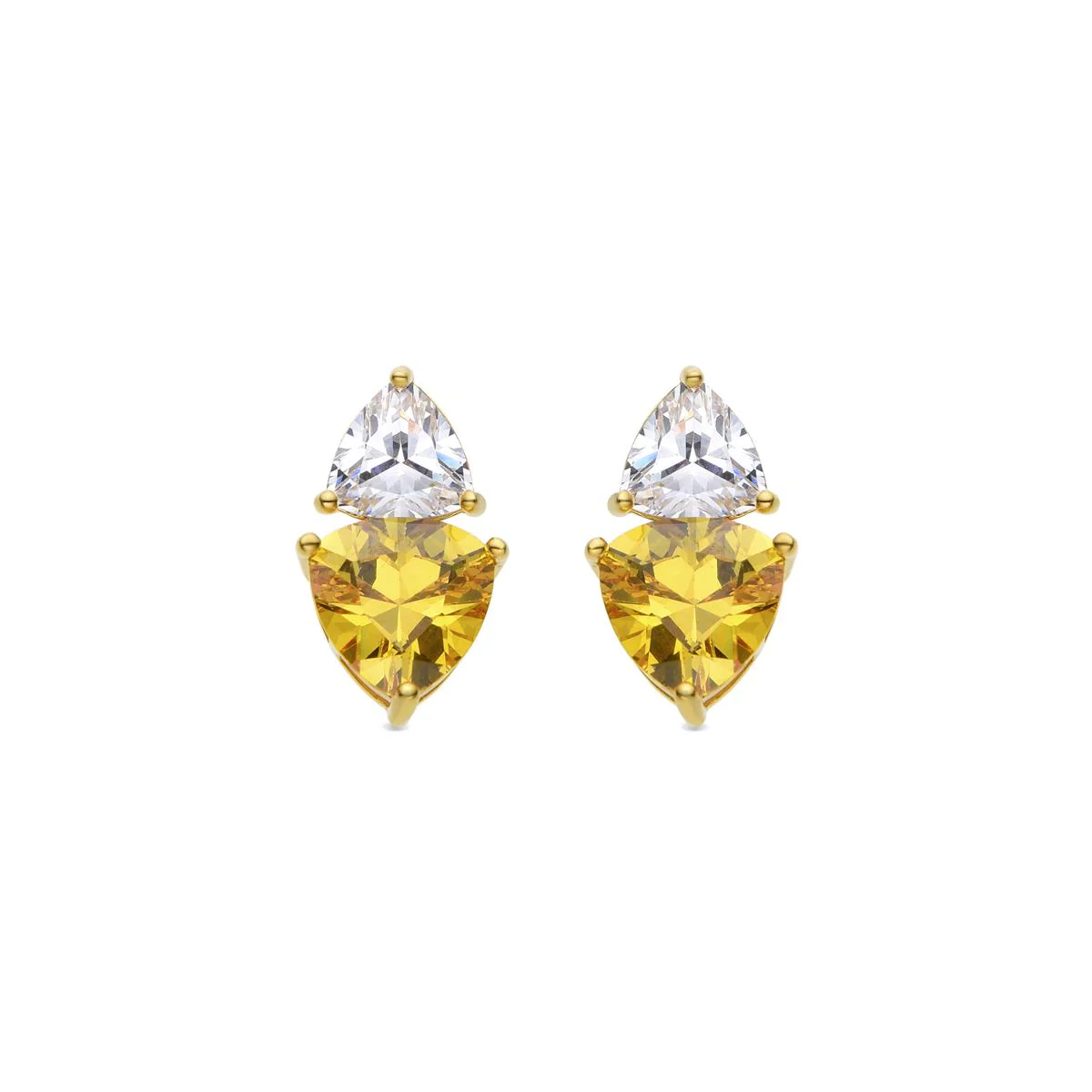 Pendientes Simtul Plata de Ley 925 - Simtul AMARILLO