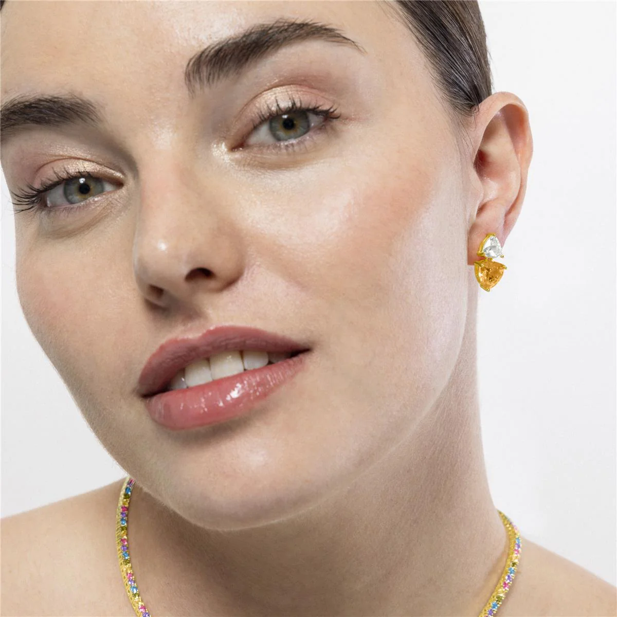 Pendientes Simtul Plata de Ley 925 - Simtul AMARILLO - Image 2