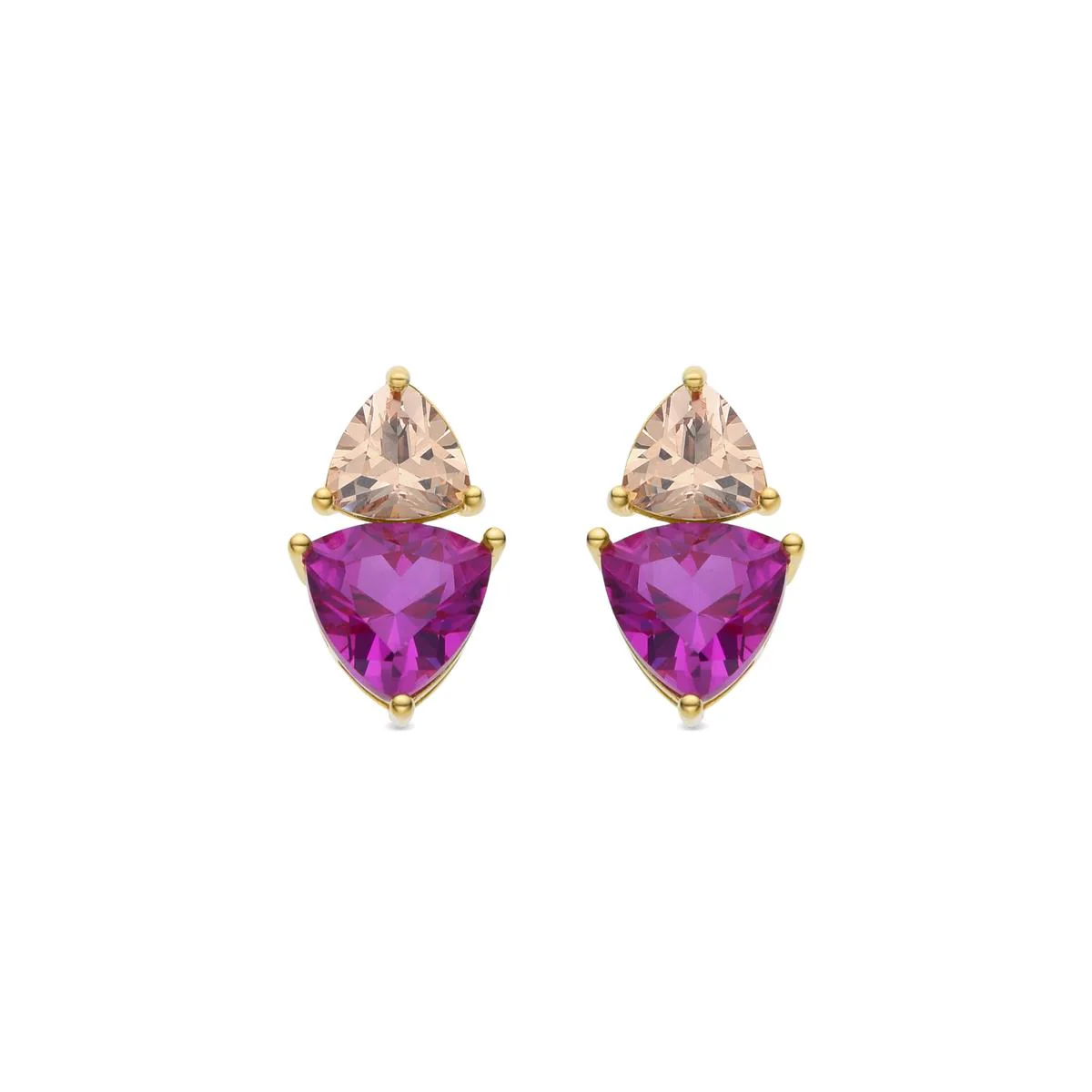 Pendientes Simtul Plata de Ley 925 - Simtul AMARILLO