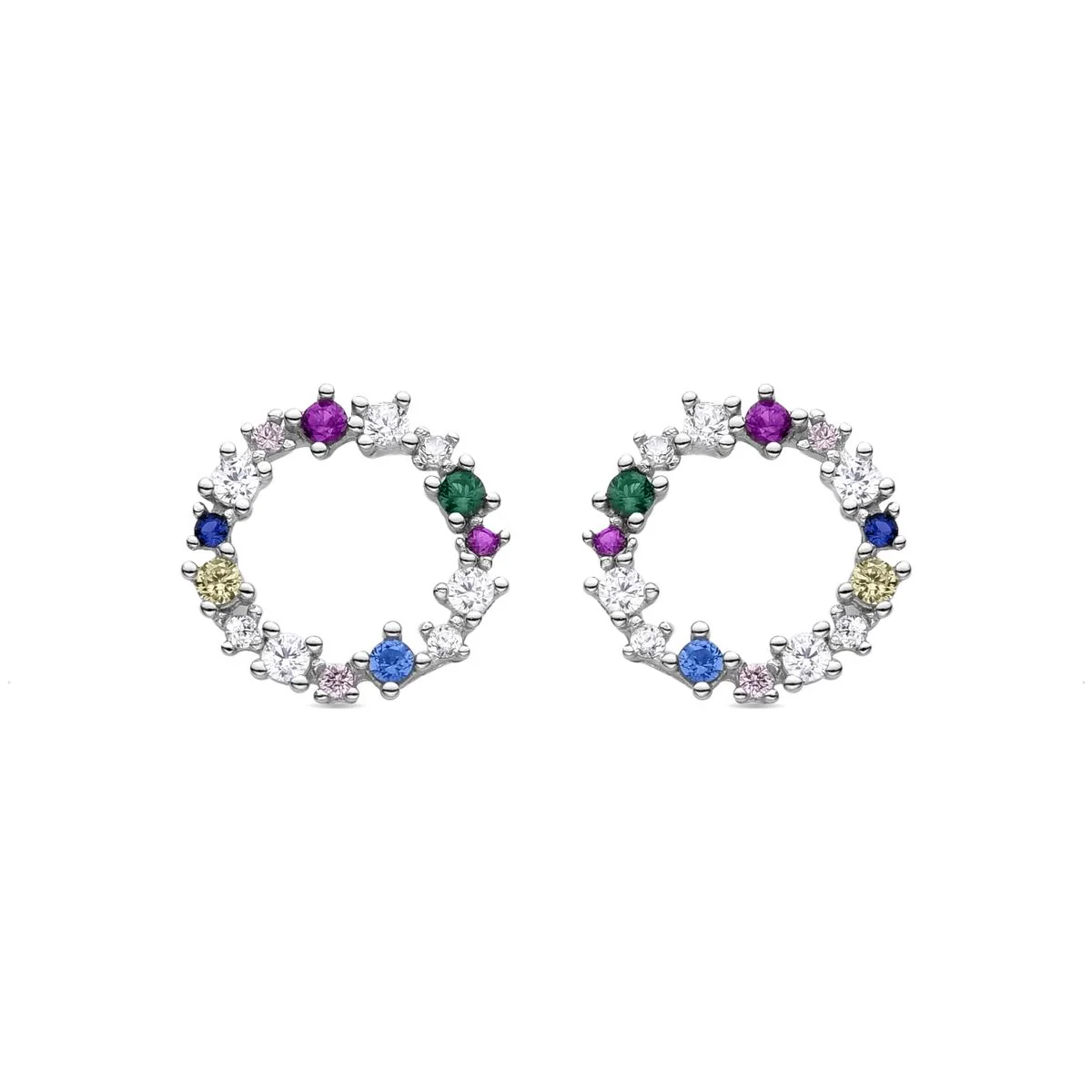 Pendientes Sinnhi Plata de Ley 925 - Sinnhi MULTICOLOR