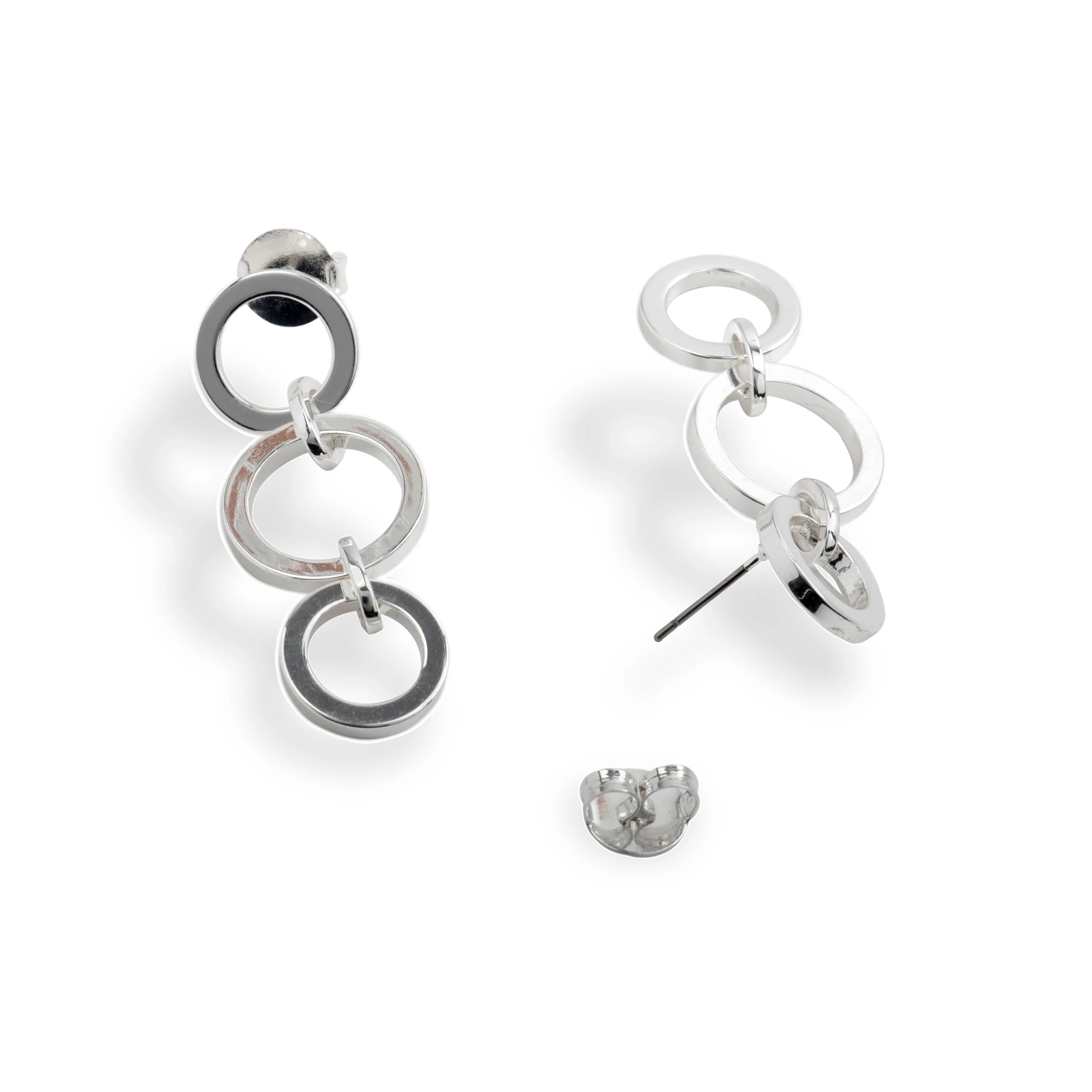 Pendientes acabados en rodio - Sira - Image 5