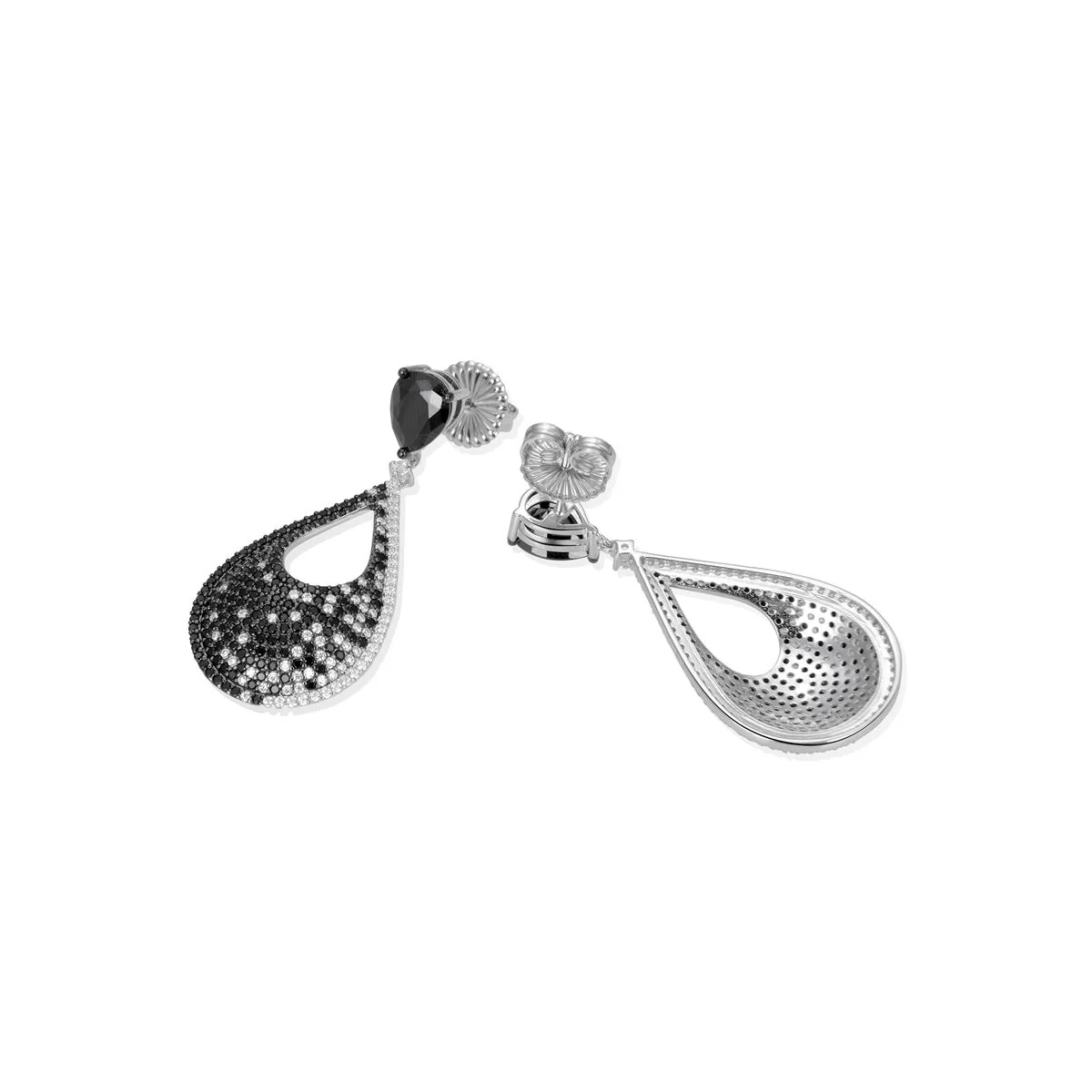 Pendientes Slara Plata De Ley 925 - Slara NEGRO - Image 3