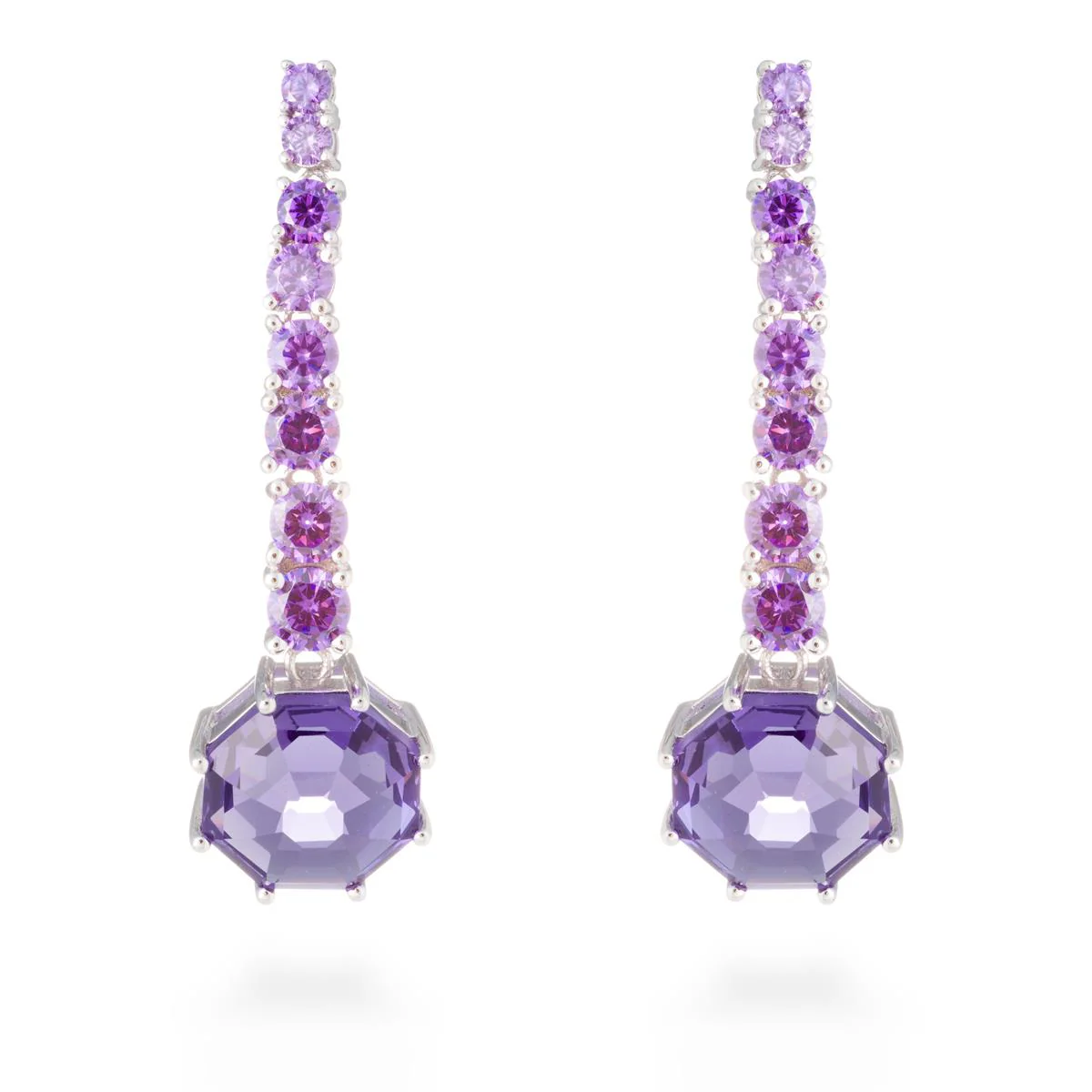 Pendientes Somevar Plata De Ley 925 - Somevar MORADO