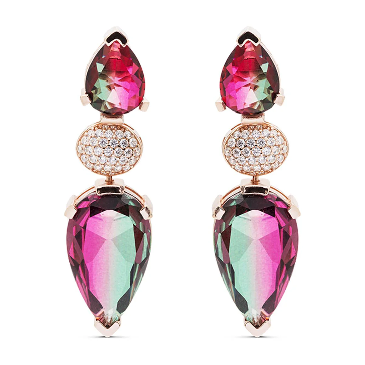 Pendientes Sonman Plata De Ley 925 - Sonman MULTICOLOR