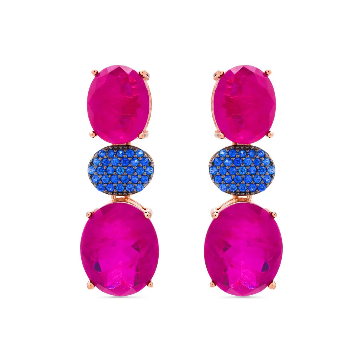 Pendientes Stebryt Plata De Ley 925 - Stebryt AZUL